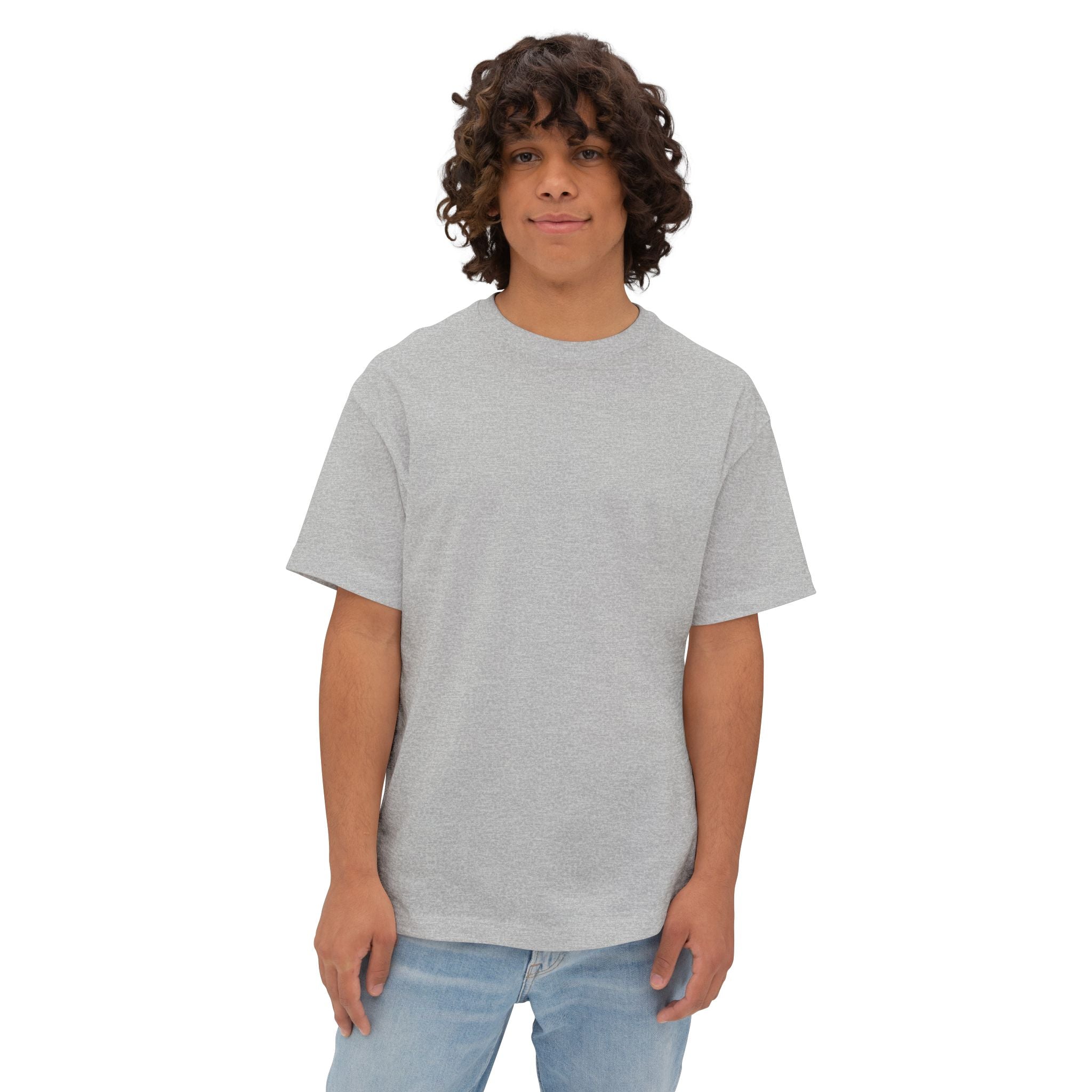 Oversized Boxy Tee — Minimal White Crewneck T-Shirt