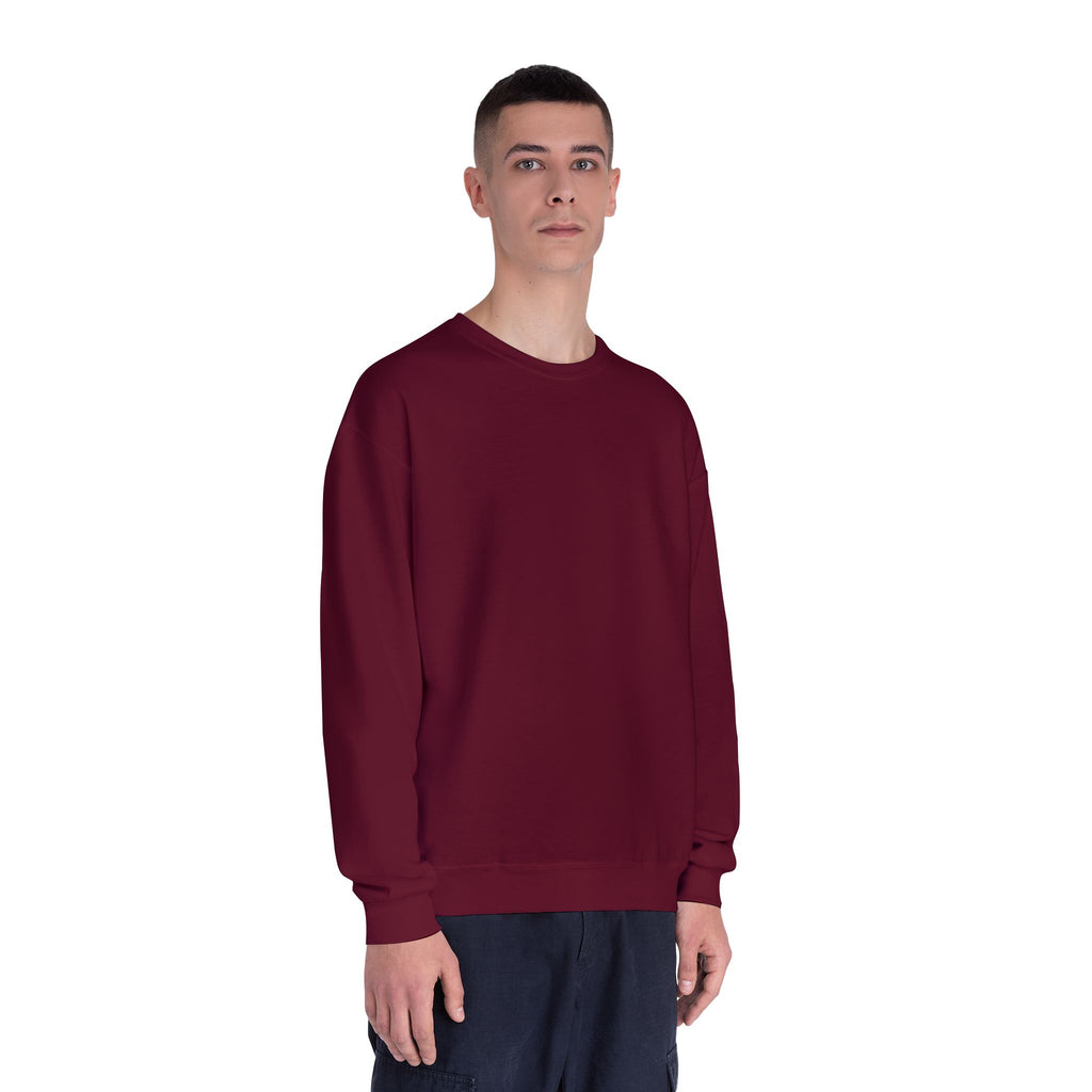 Classic White Crewneck Sweatshirt — Unisex Pullover