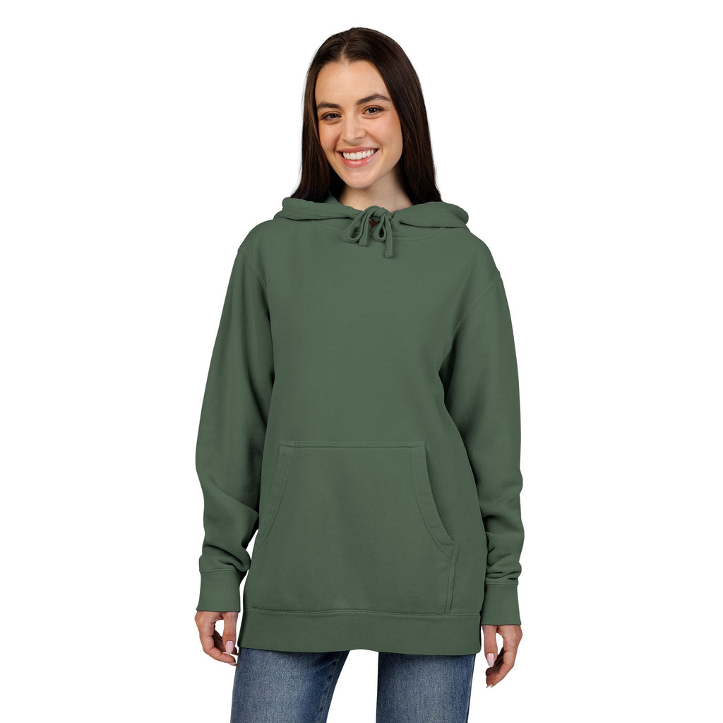 Pigment-Dyed Hoodie — Washed Blush Pullover Hooded Sweatshirt