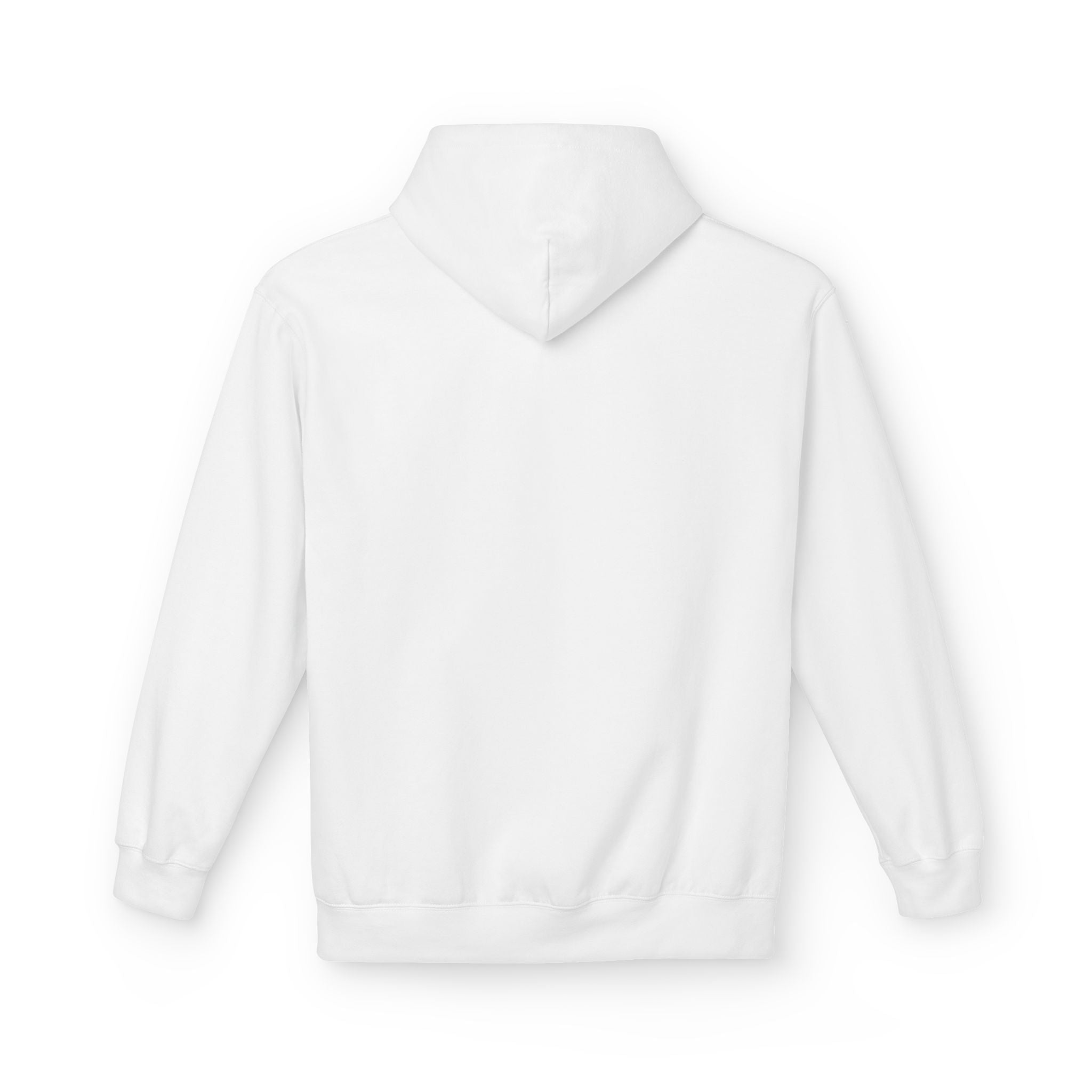 Classic White Fleece Hoodie – Soft Midweight Pullover