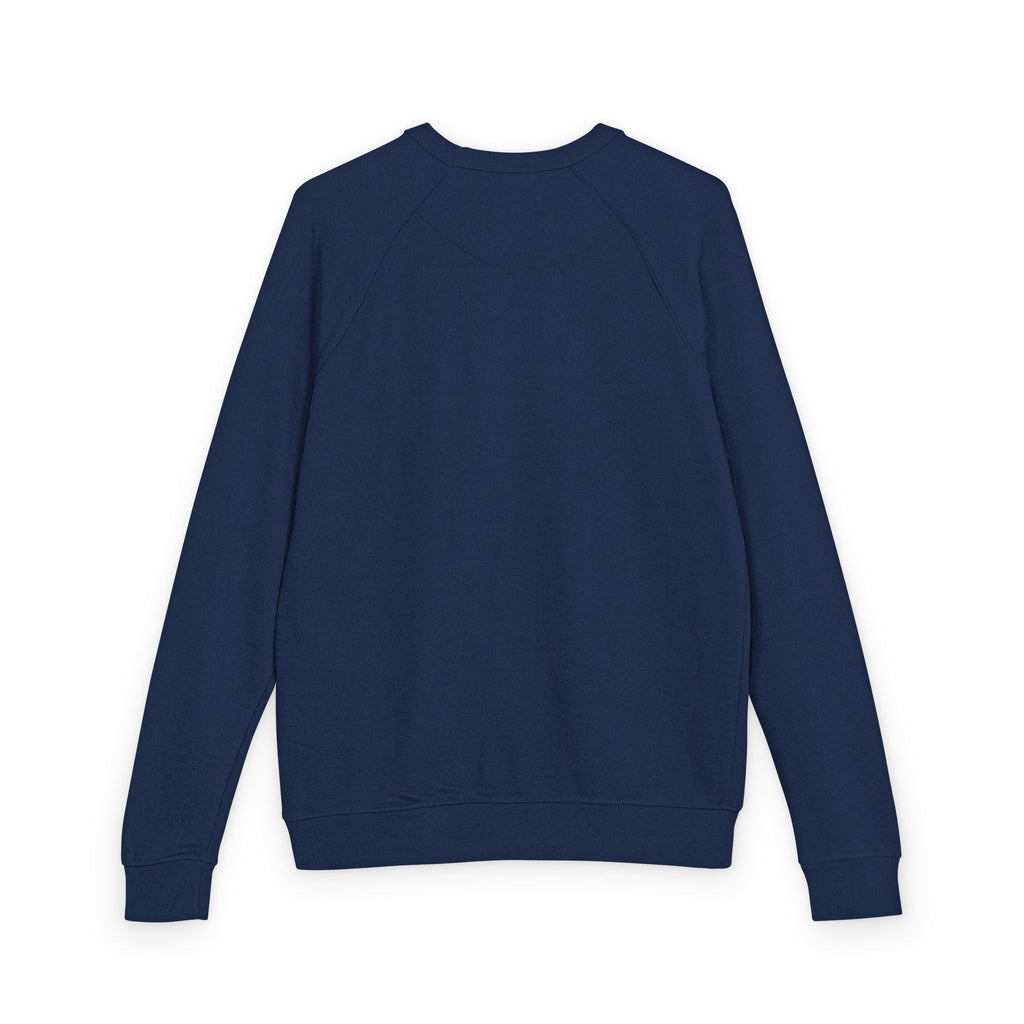 Heather Charcoal Raglan Crewneck Sweatshirt — Lightweight French Terry Pullover