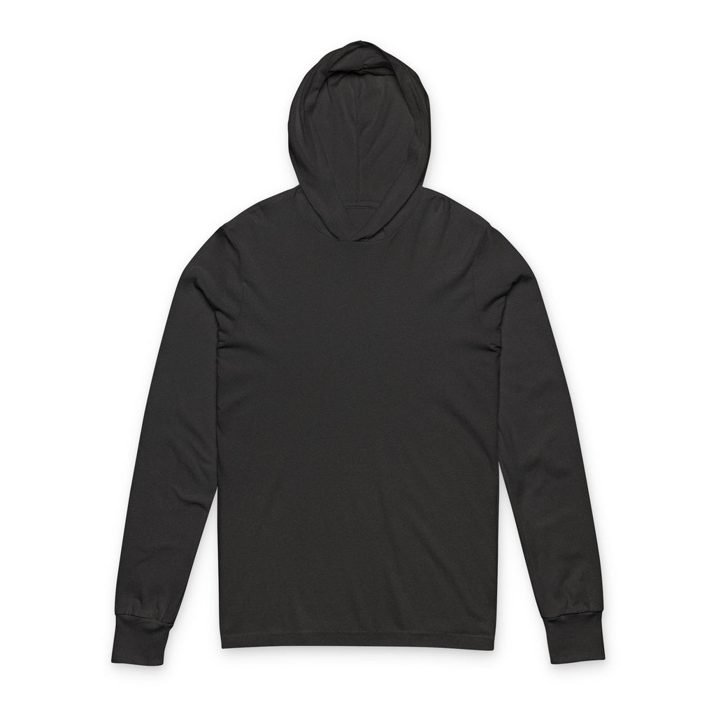 Hooded Long Sleeve Tee — Lightweight White Hooded Tee