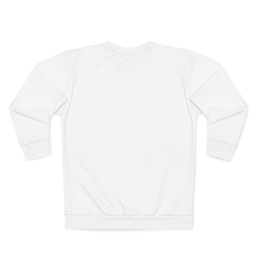 Classic White Crewneck Sweatshirt — All-Over Print Blank Base for Custom Designs