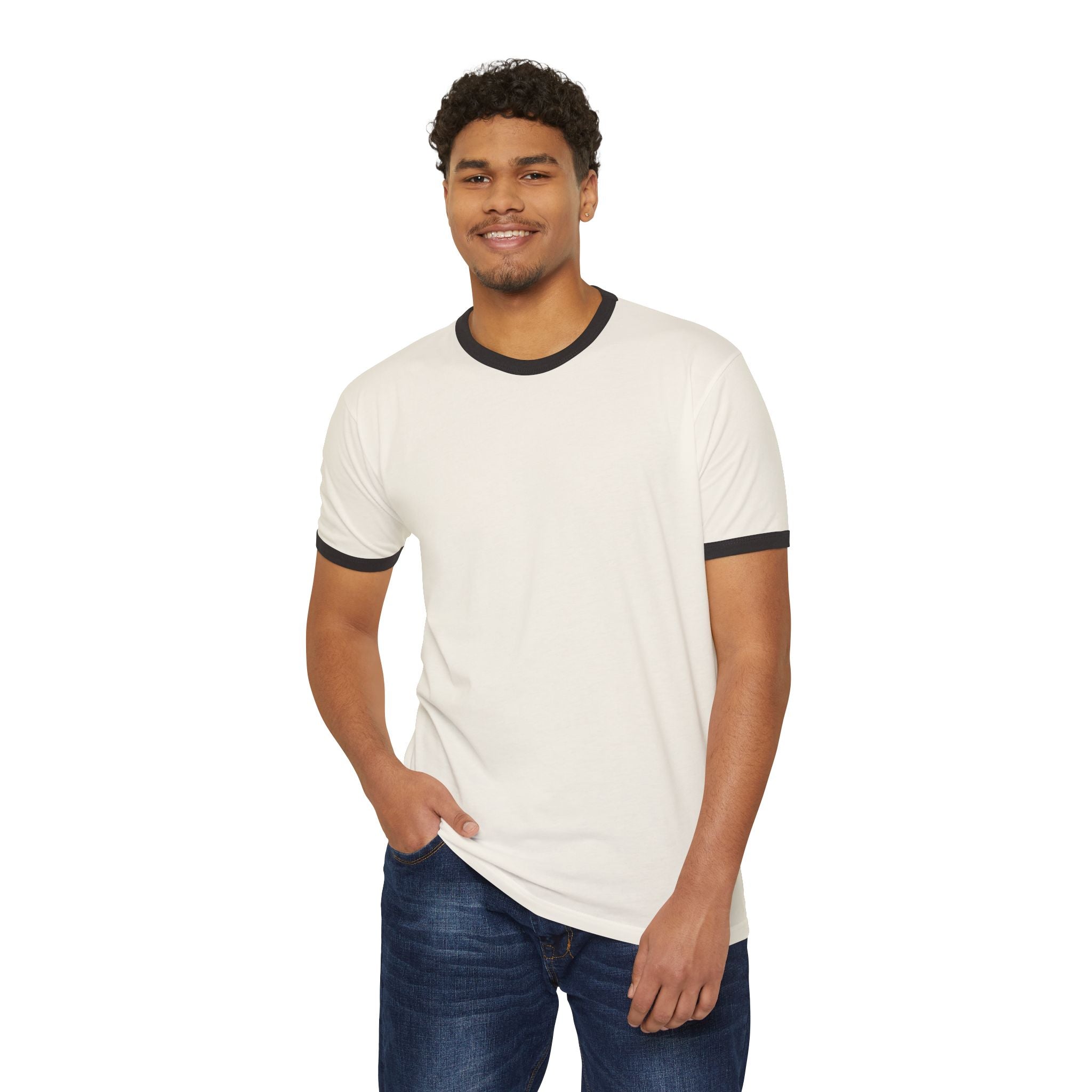Classic Ringer T-Shirt — Retro Contrast Collar & Sleeve Tee