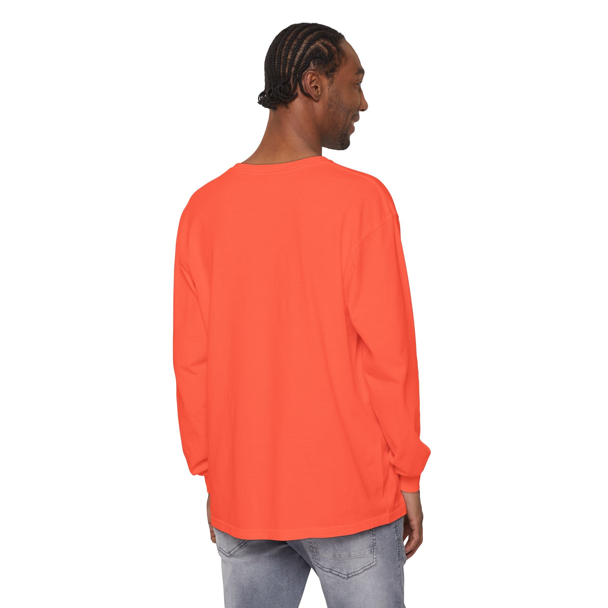 Long Sleeve T-Shirt — Classic White Garment-Dyed Tee