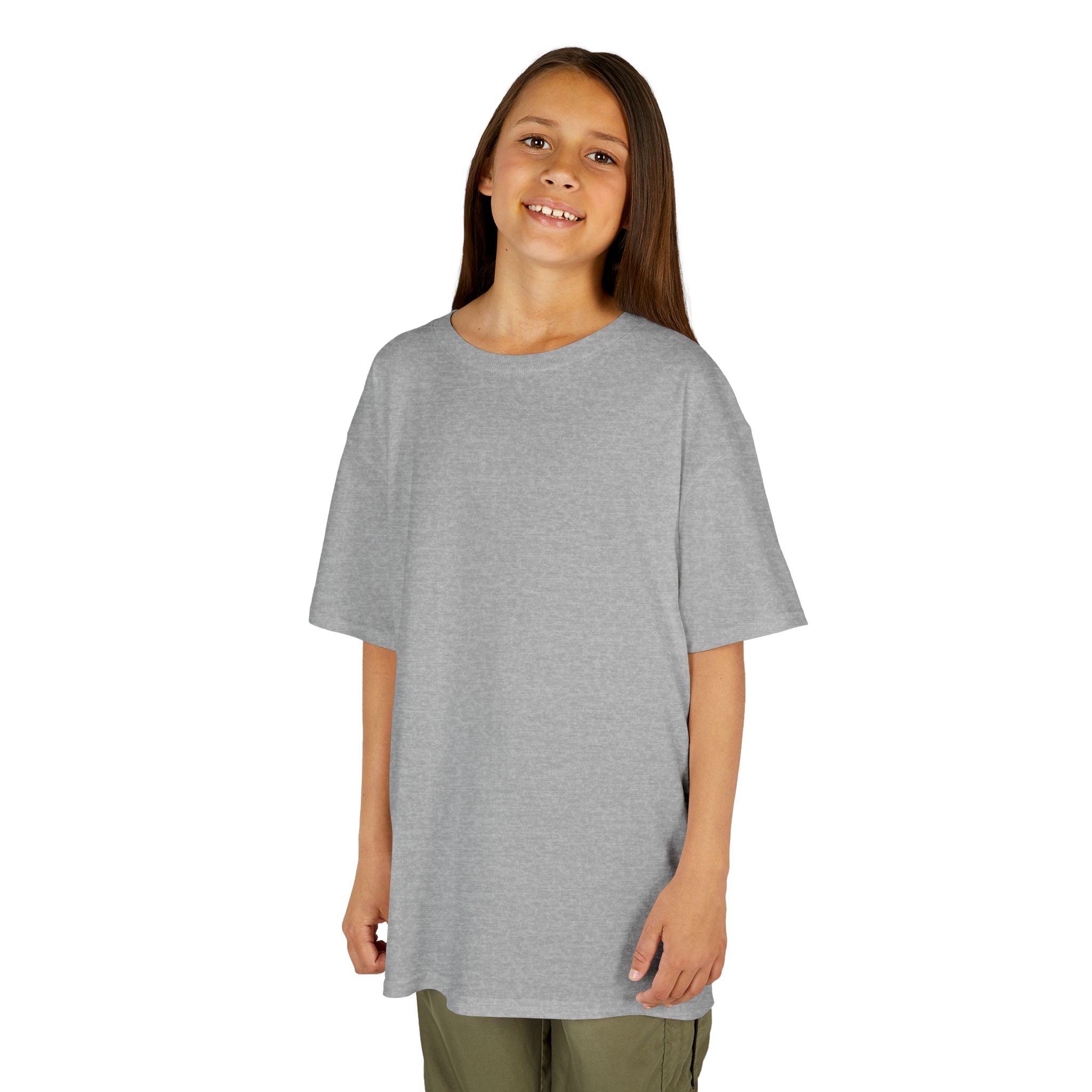 Kids T-Shirt — Plain White Heavy Cotton Tee for Boys & Girls