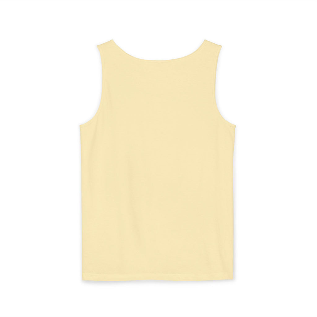 Plain White Tank Top — Lightweight Unisex Garment-Dyed Sleeveless Tee