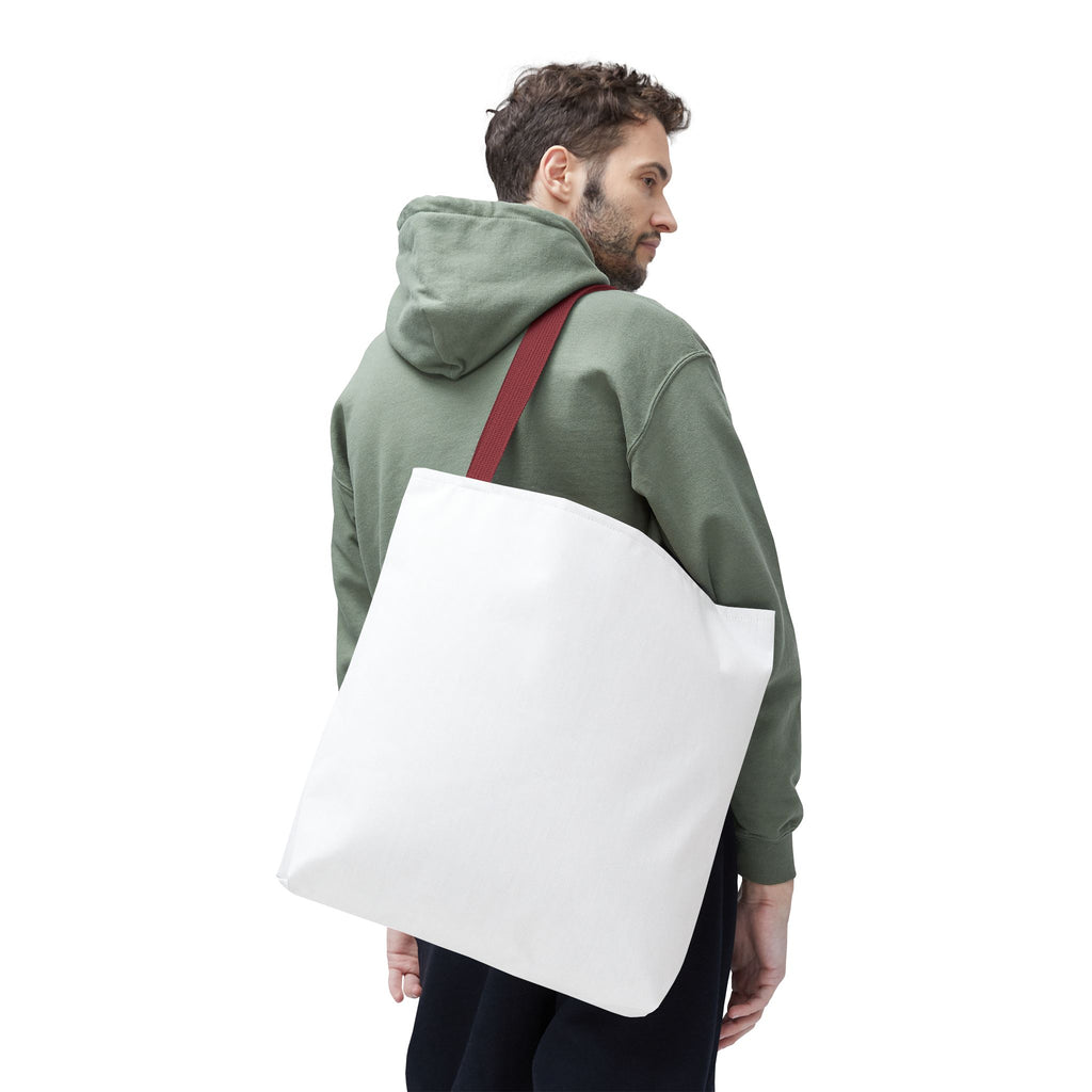 Custom All-Over Print Tote Bag — Blank White Canvas Shoulder Tote