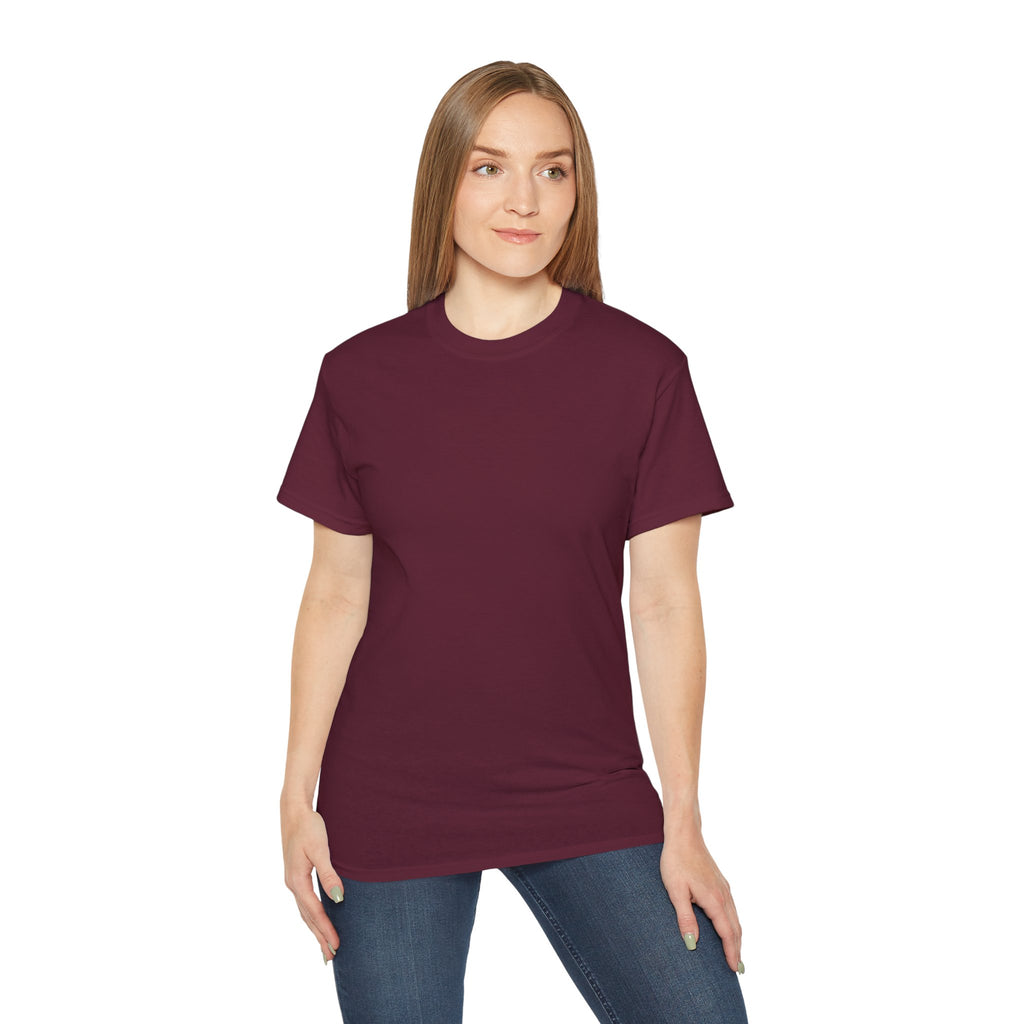 Classic White Cotton Tee - Plain Crewneck Shirt