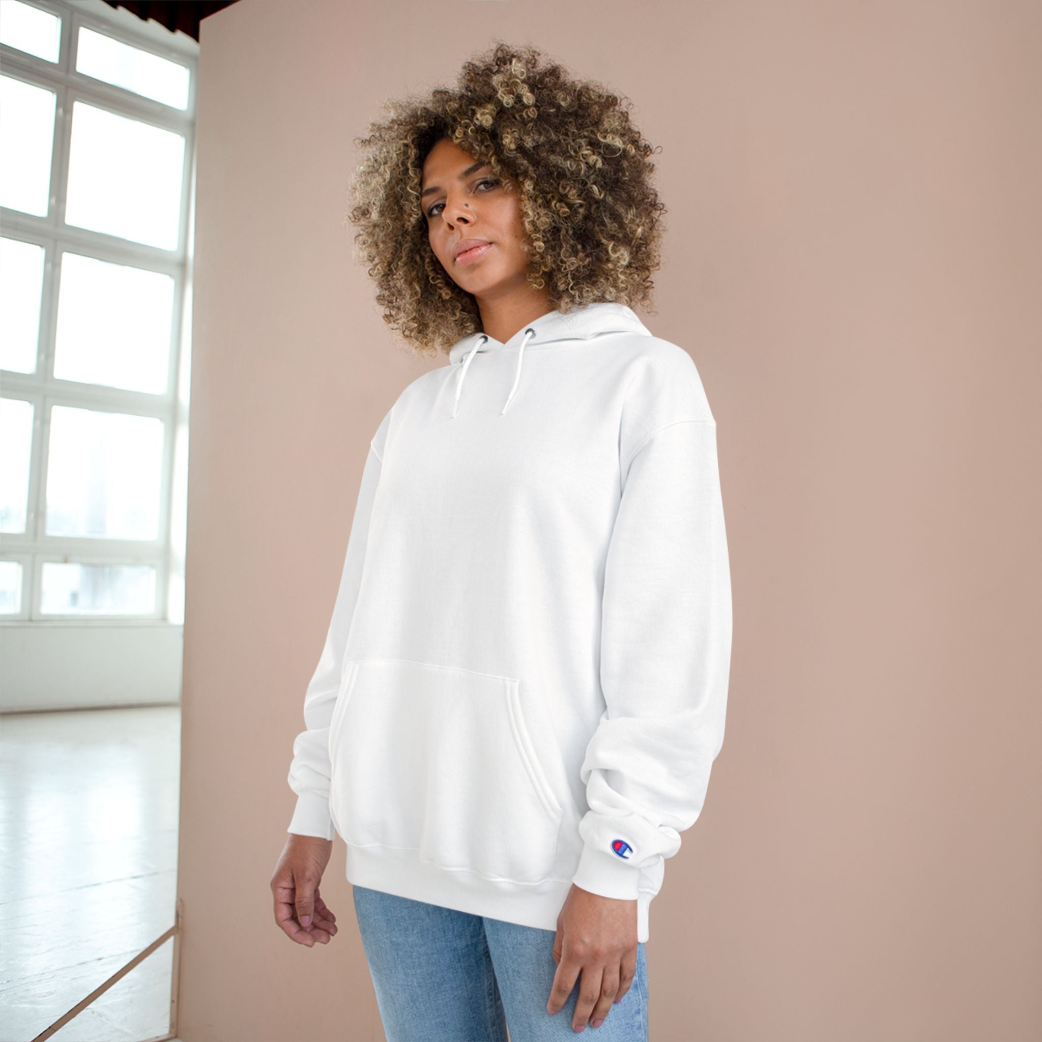 Classic White Champion Hoodie — Comfortable Everyday Pullover