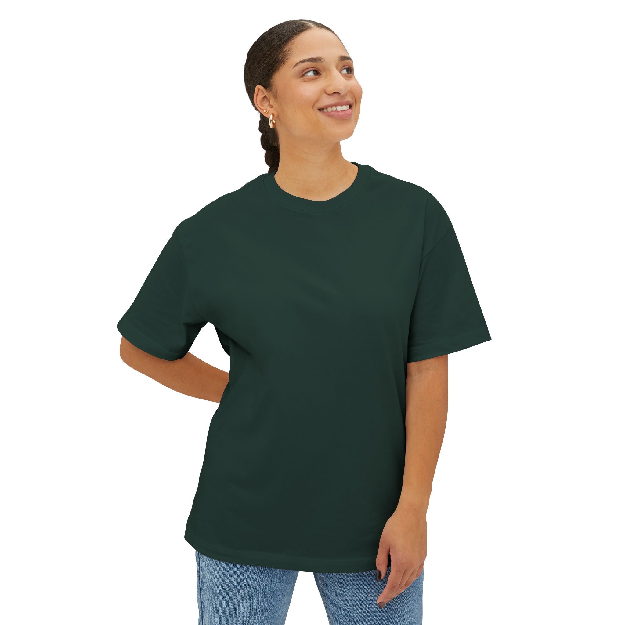 Oversized Boxy Tee — Minimal White Crewneck T-Shirt