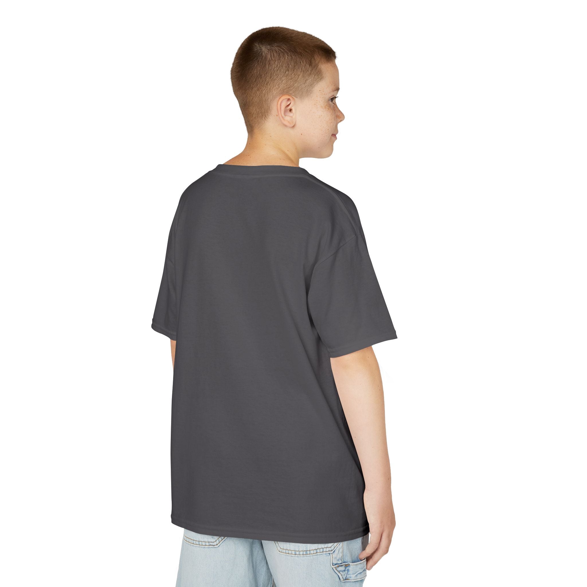 Kids T-Shirt — Plain White Heavy Cotton Tee for Boys & Girls