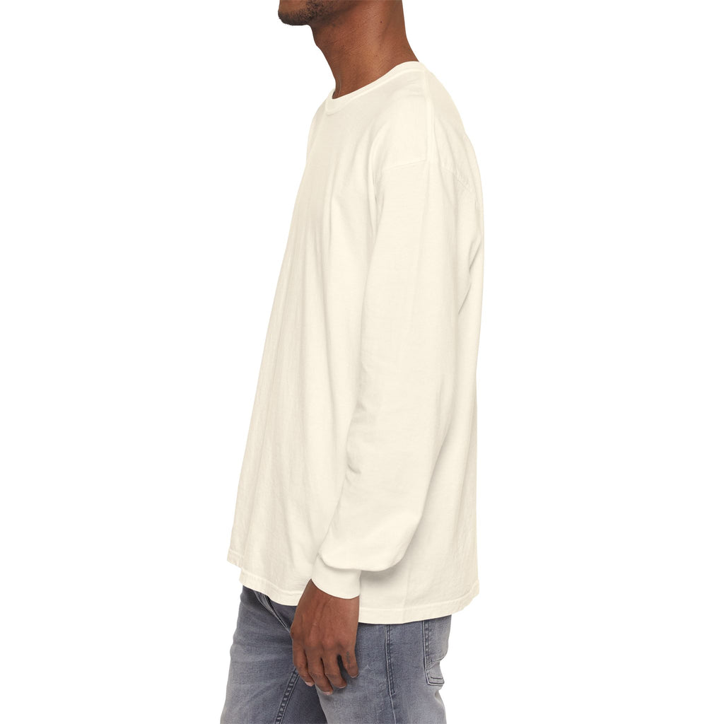 Long Sleeve T-Shirt — Classic White Garment-Dyed Tee