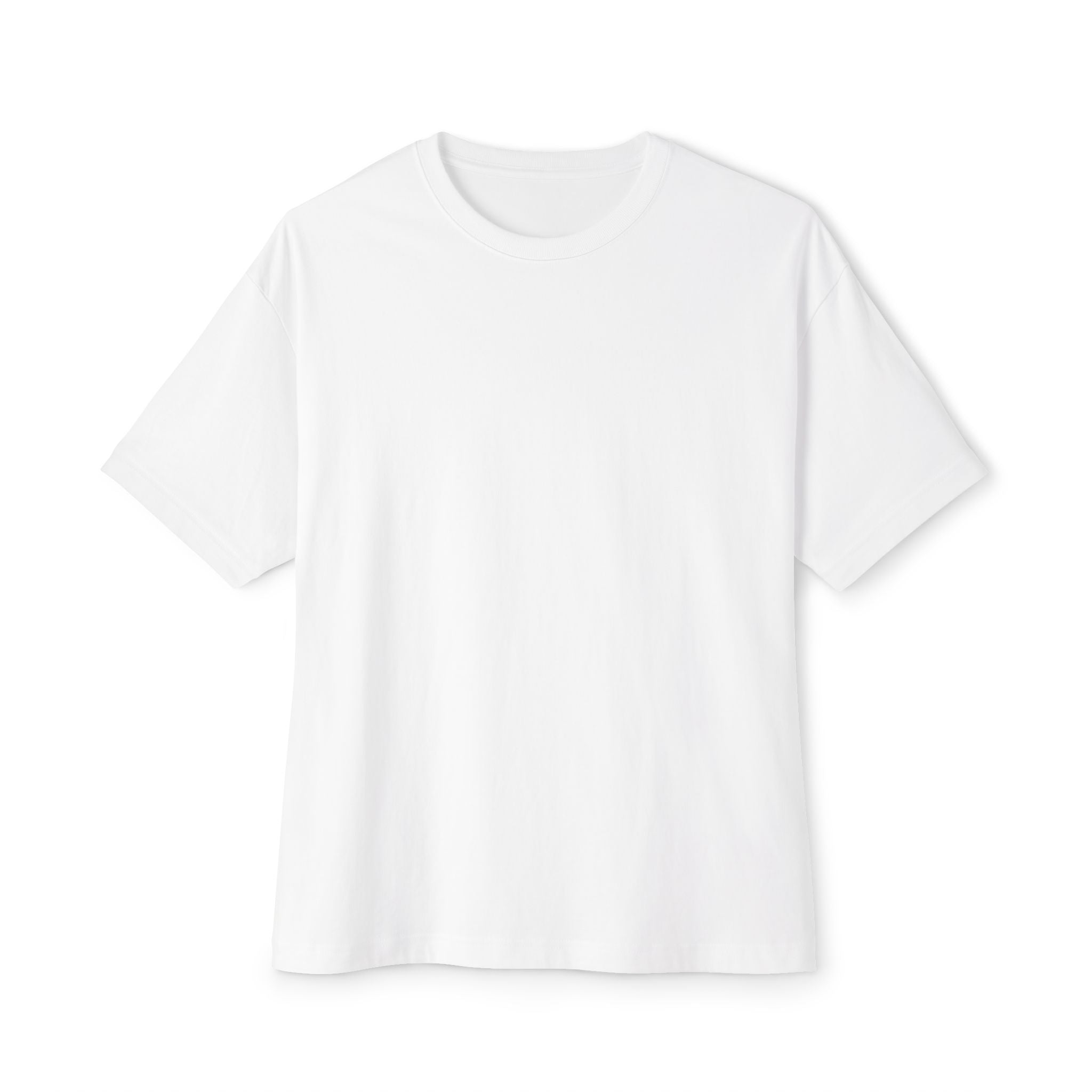 Oversized Boxy Tee — Minimal White Crewneck T-Shirt