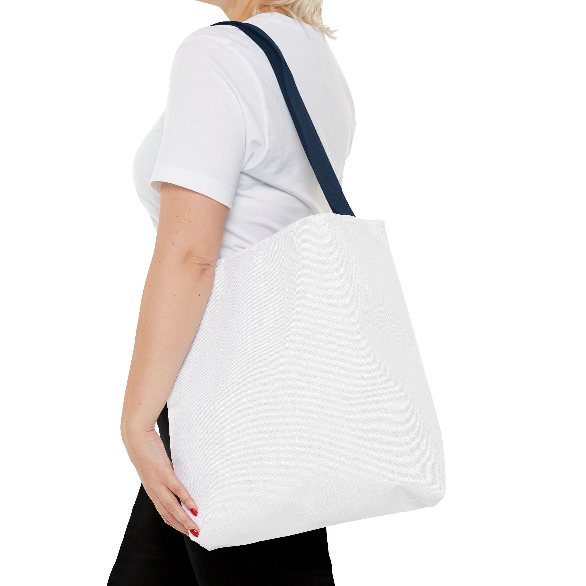 Custom All-Over Print Tote Bag — Blank White Canvas Shoulder Tote