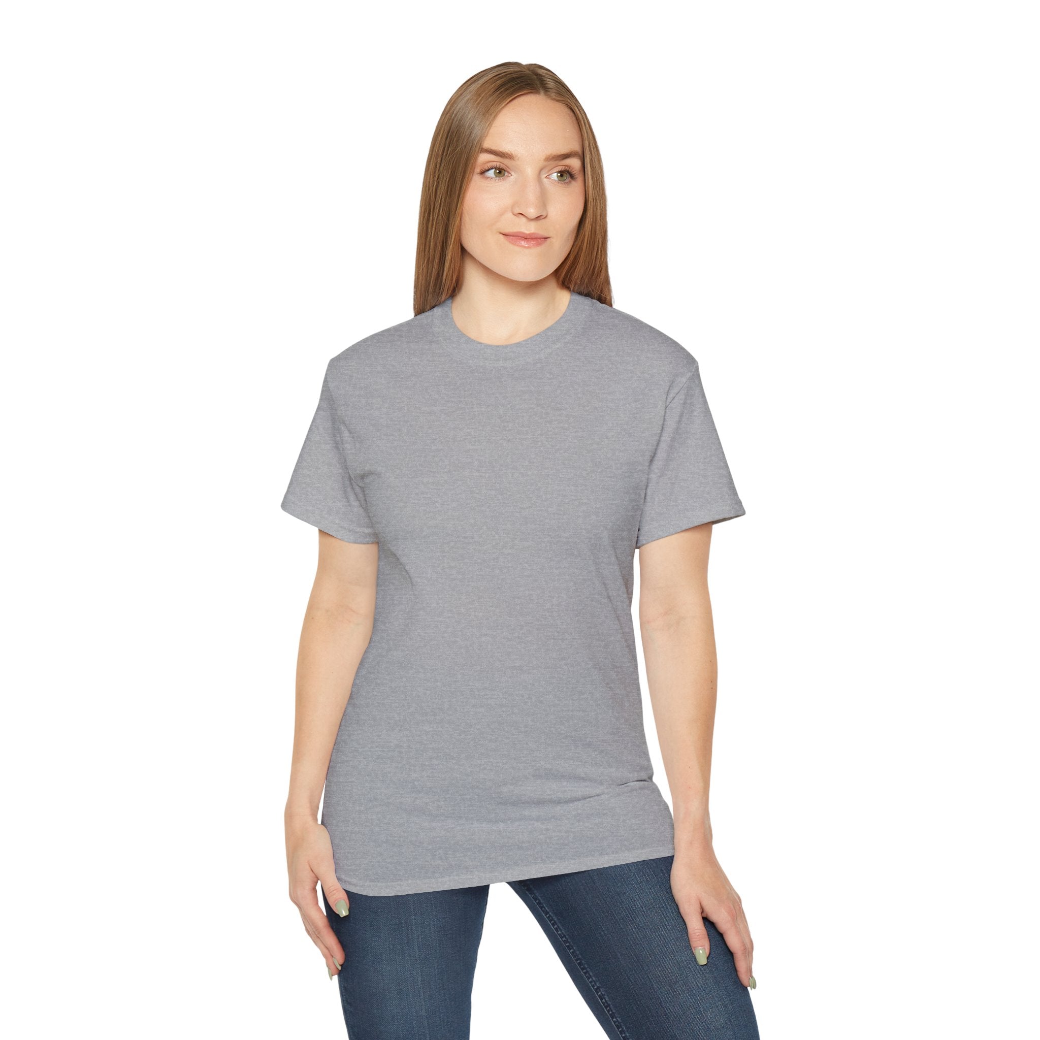 Classic White Cotton Tee - Plain Crewneck Shirt