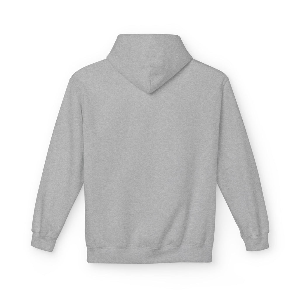 Classic White Fleece Hoodie – Soft Midweight Pullover
