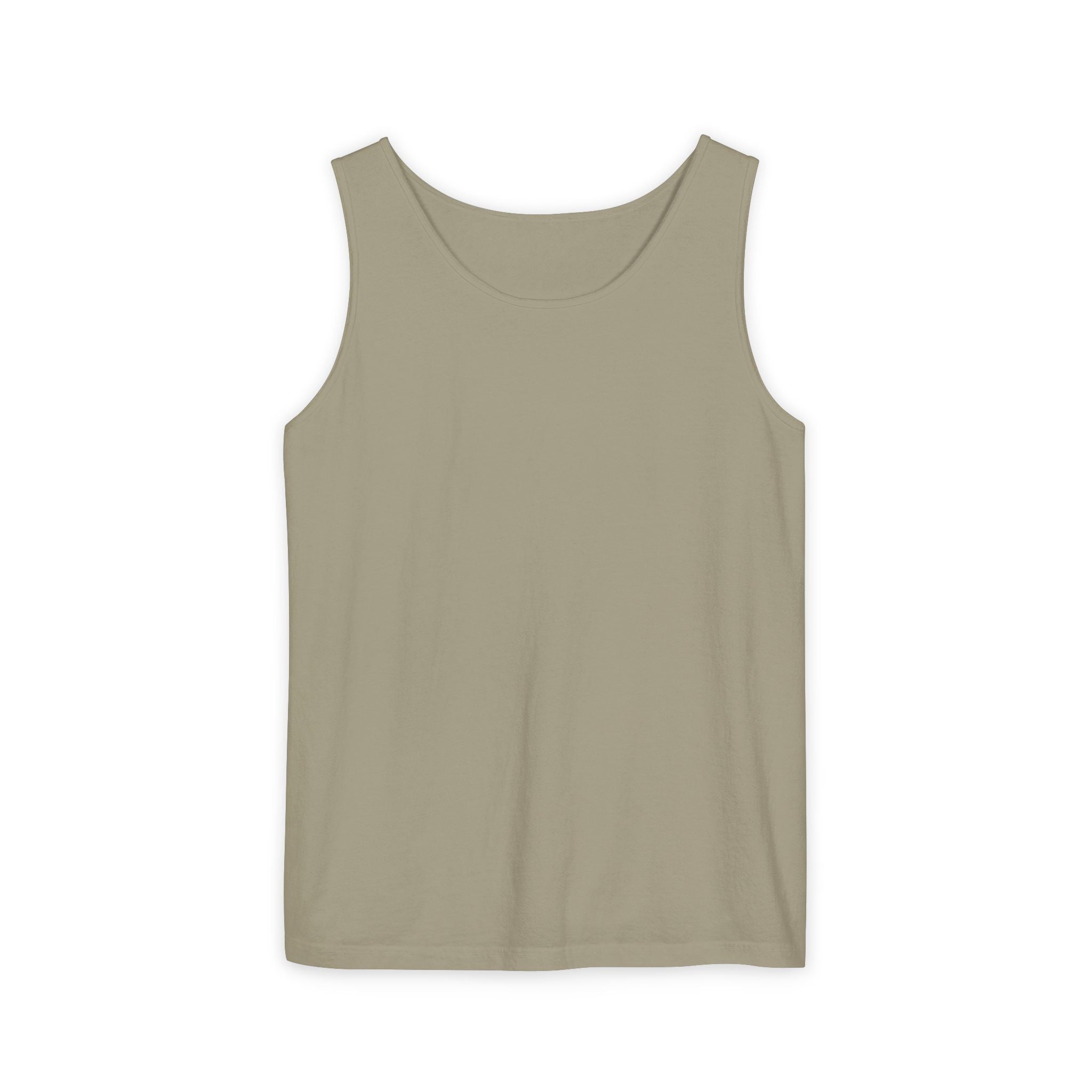 Plain White Tank Top — Lightweight Unisex Garment-Dyed Sleeveless Tee