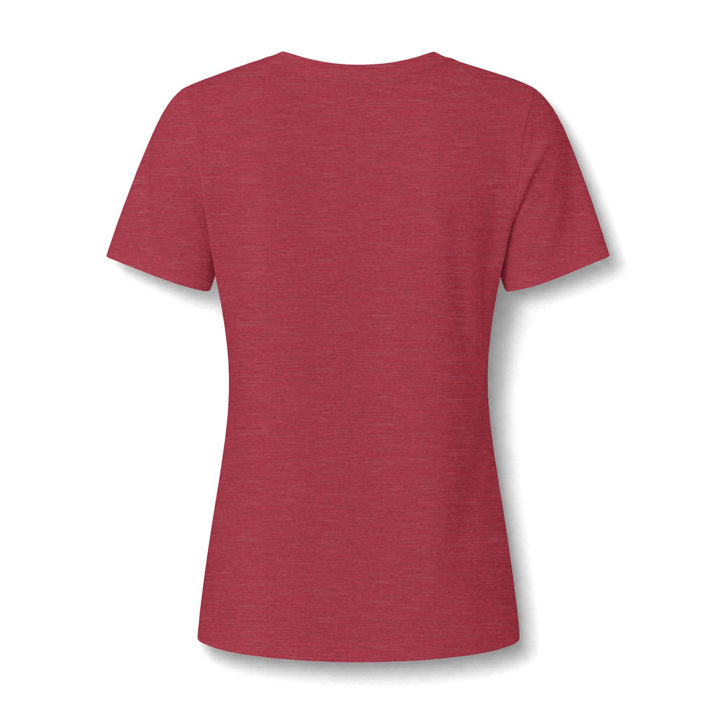 Women's Relaxed Heather CVC V-Neck Tee