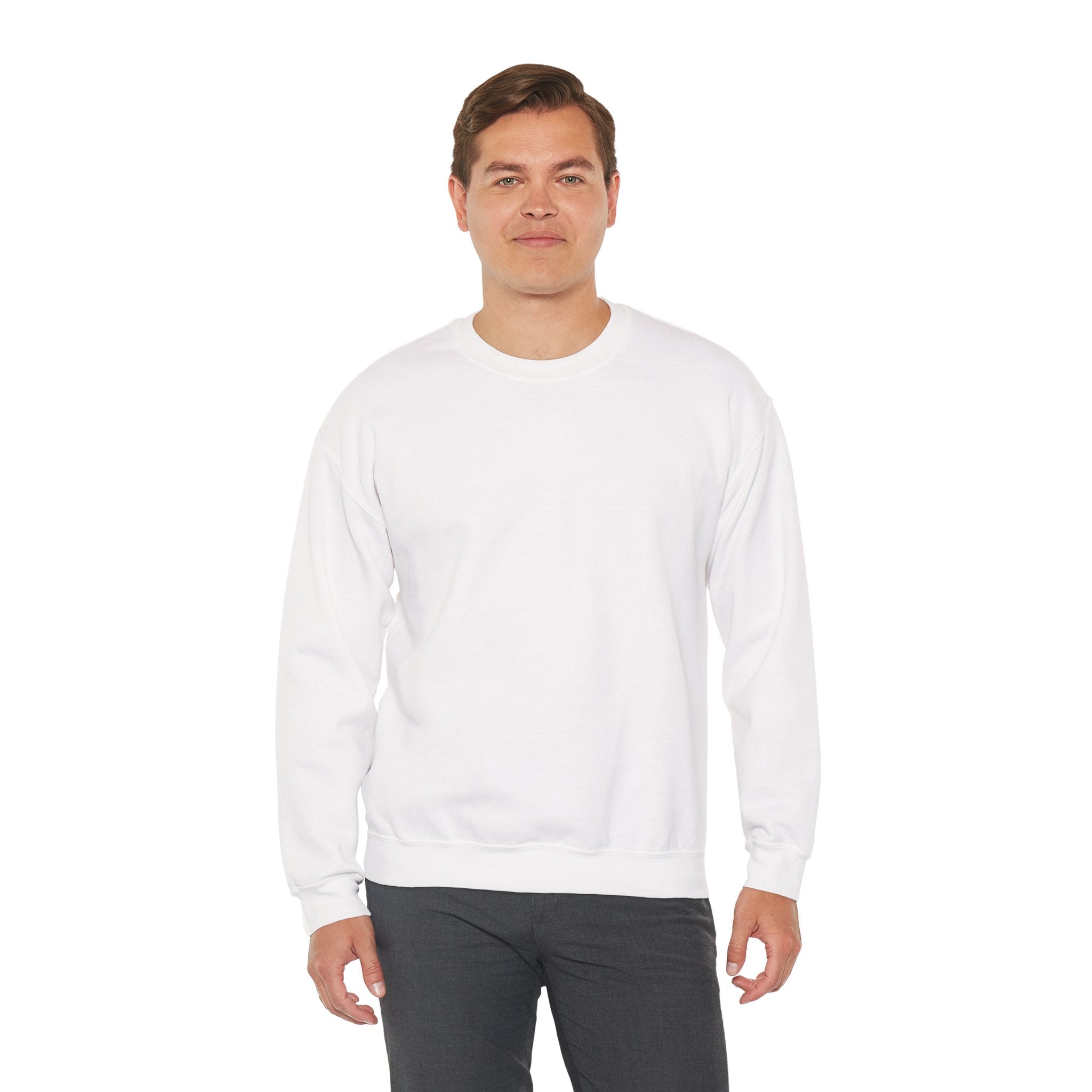 Crewneck Sweatshirt – Minimal White Classic Crewneck