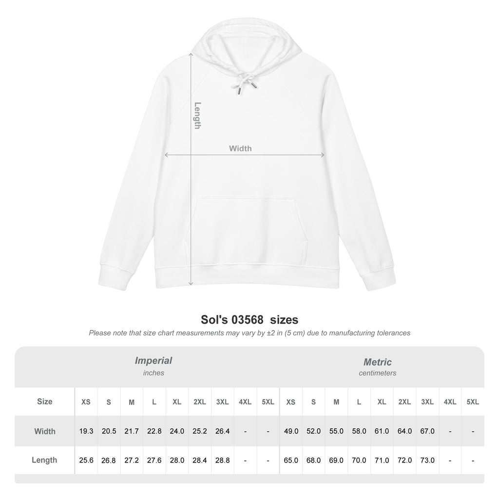 Eco Raglan Hoodie — Embroidered Sustainable Pullover