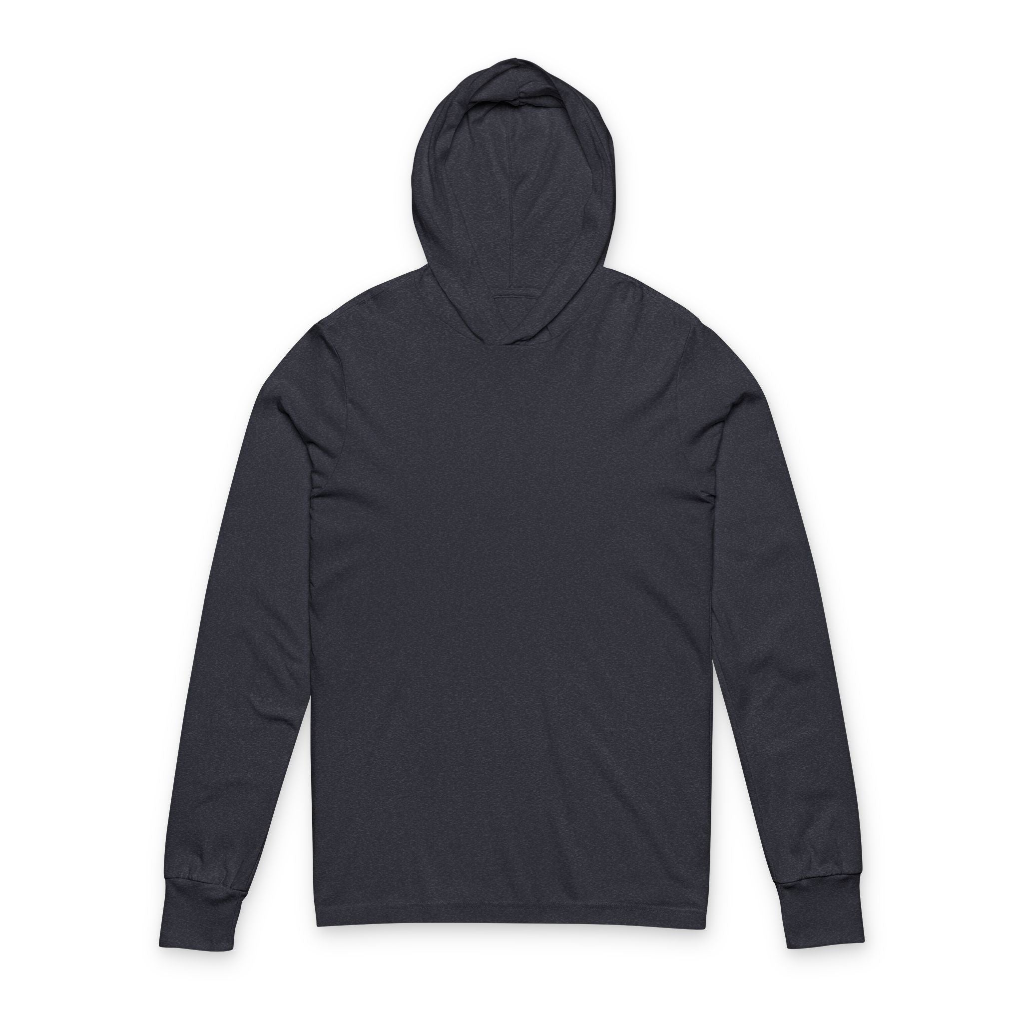 Hooded Long Sleeve Tee — Lightweight White Hooded Tee