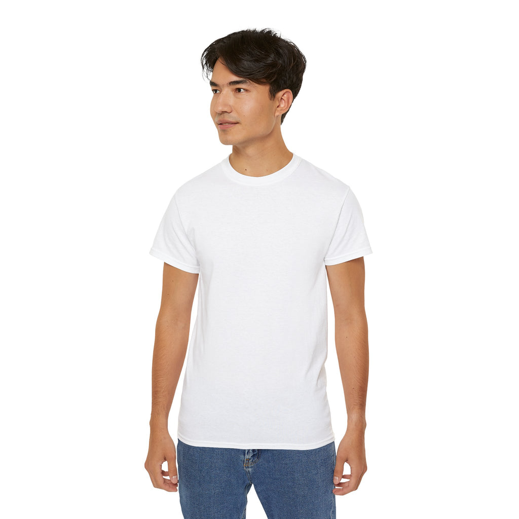 Classic White Cotton Tee - Plain Crewneck Shirt