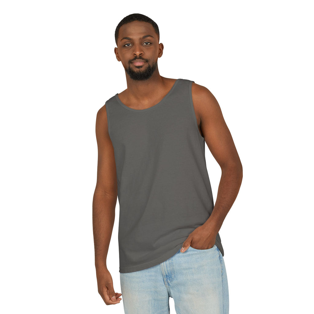 Plain White Tank Top — Lightweight Unisex Garment-Dyed Sleeveless Tee