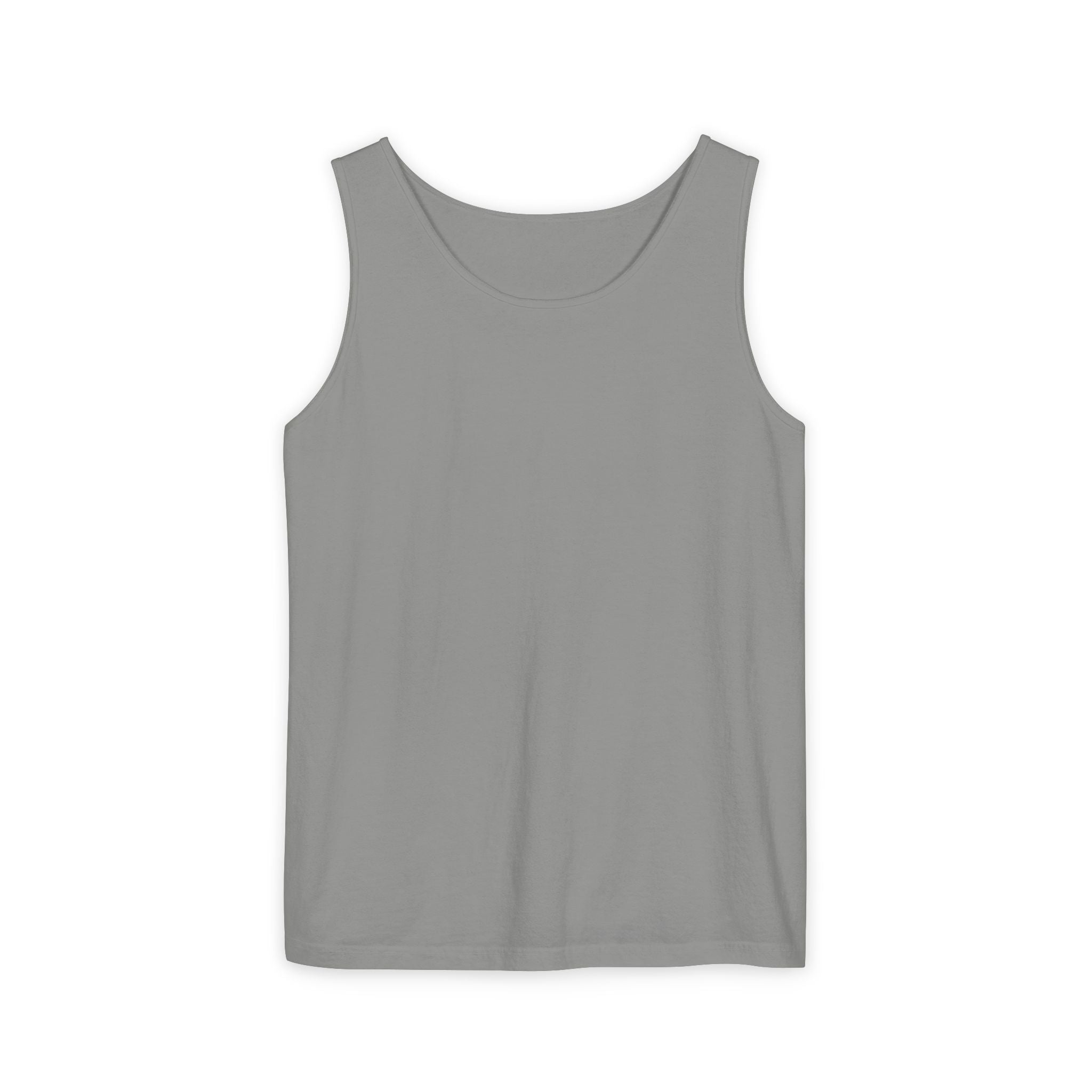 Plain White Tank Top — Lightweight Unisex Garment-Dyed Sleeveless Tee