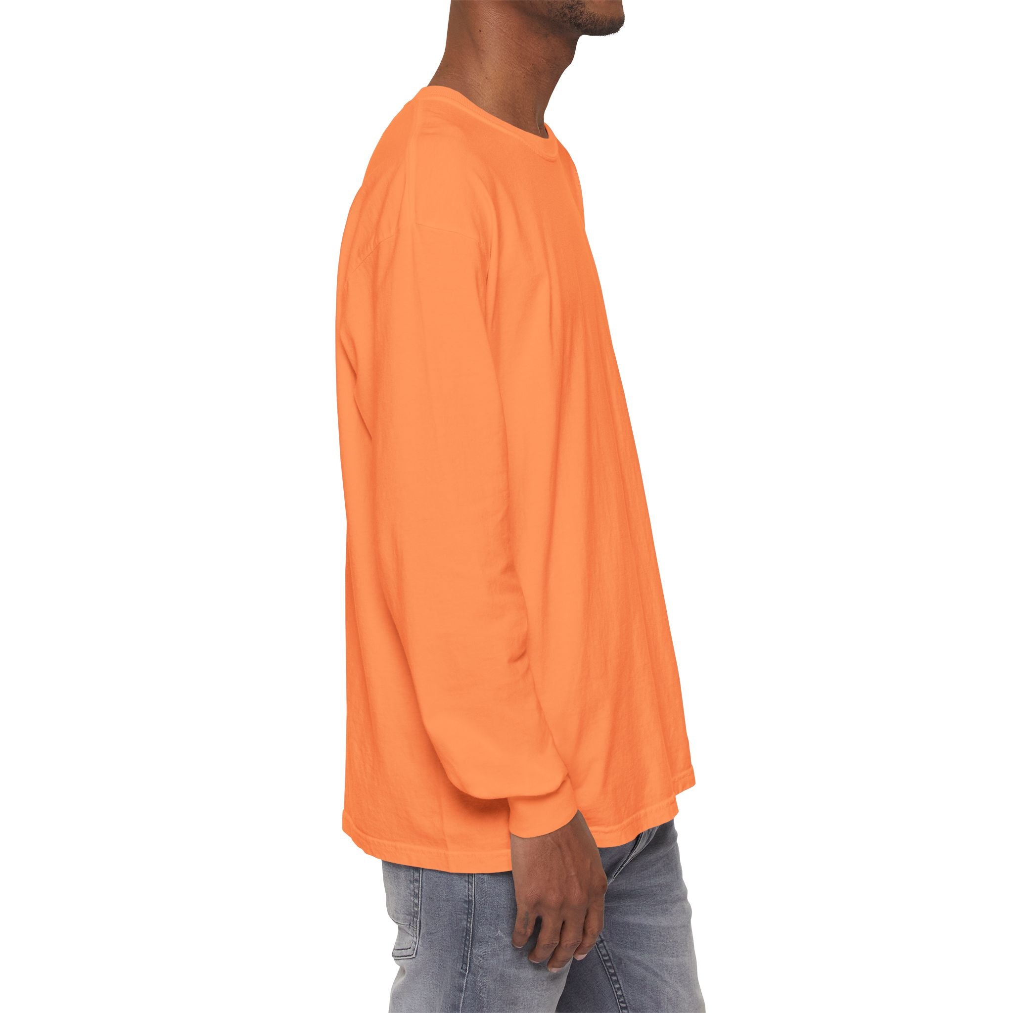 Long Sleeve T-Shirt — Classic White Garment-Dyed Tee