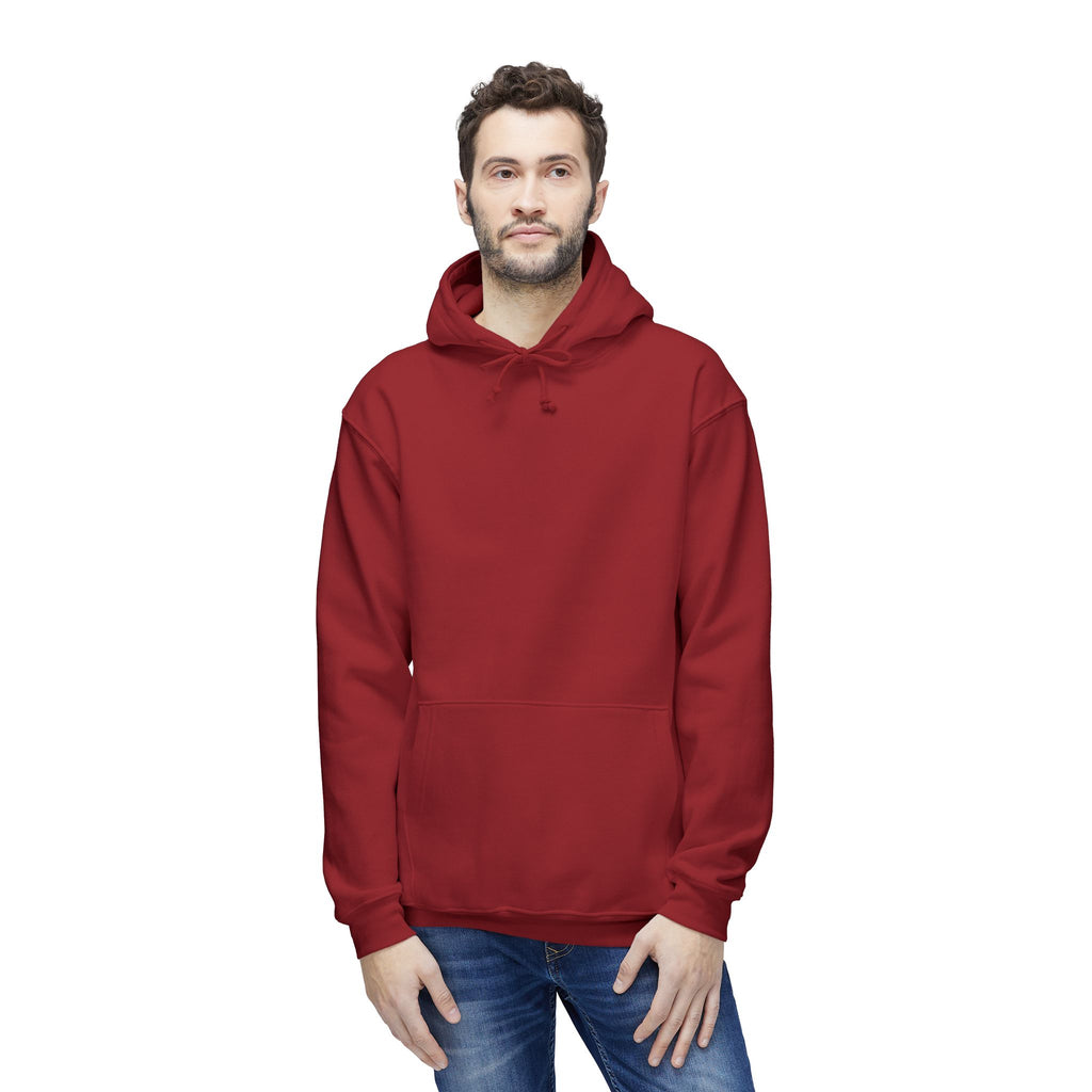 Classic White Hoodie — Made in USA Unisex Hooded Sweatshirt