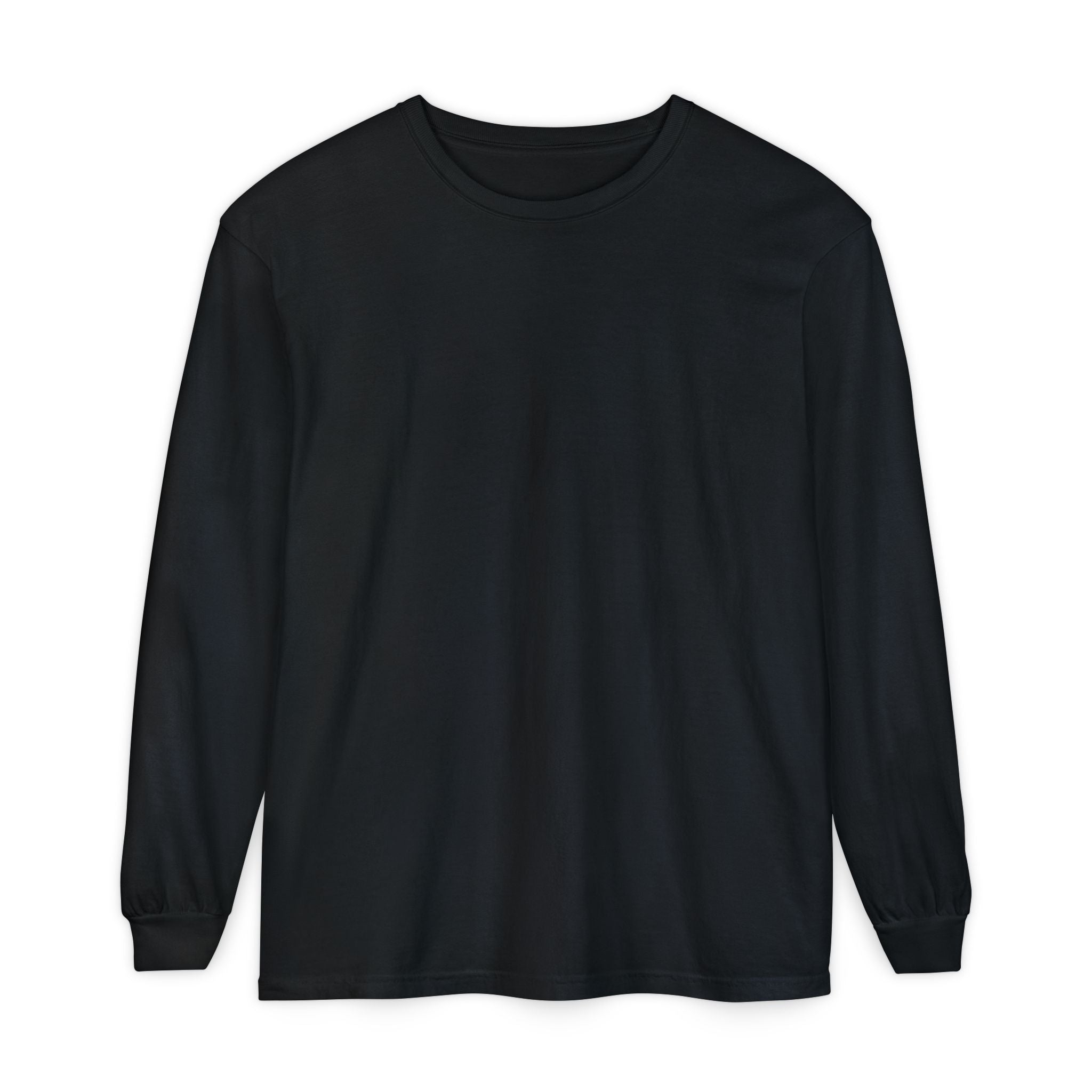 Long Sleeve T-Shirt — Classic White Garment-Dyed Tee