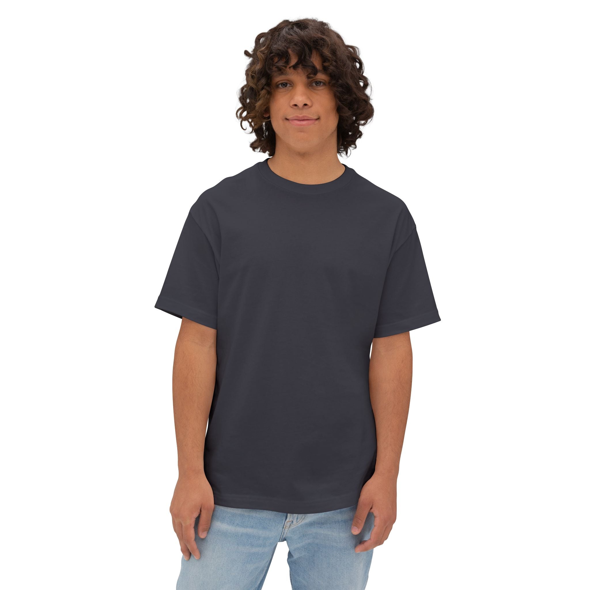 Oversized Boxy Tee — Minimal White Crewneck T-Shirt
