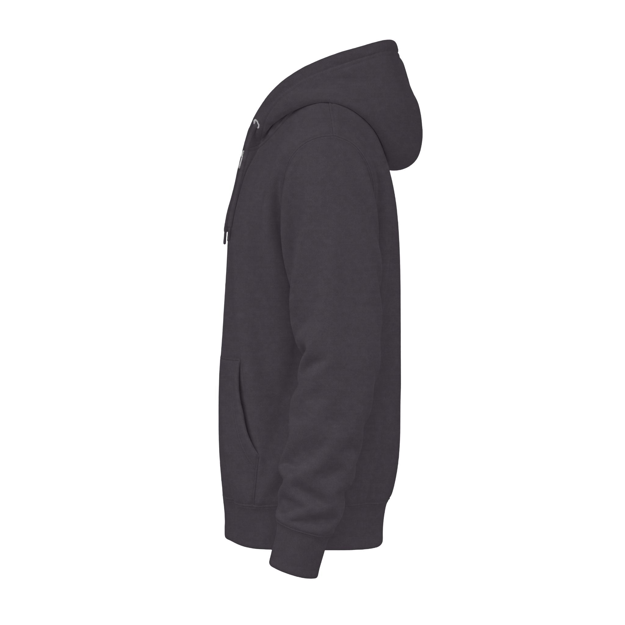 Classic White Zip Hoodie - Plain Full-Zip Hooded Sweatshirt