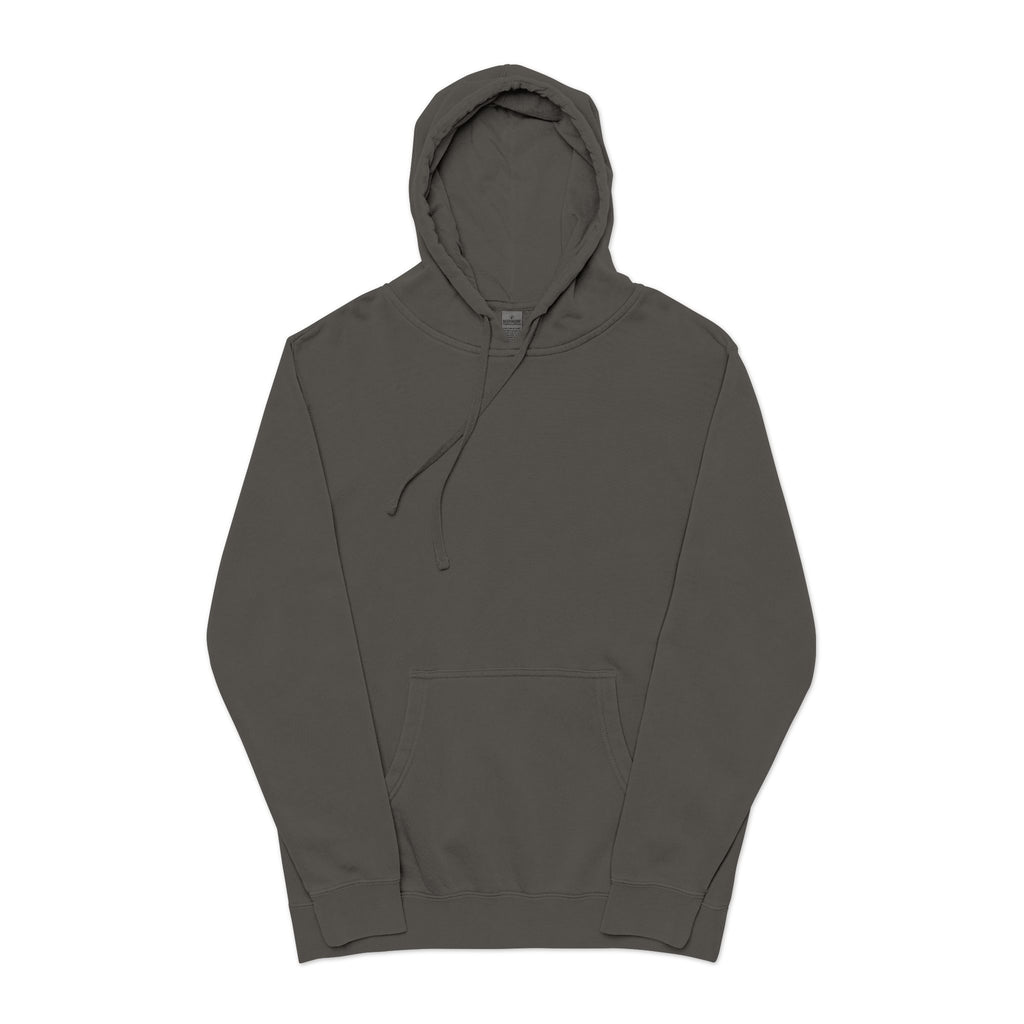 Pigment-Dyed Hoodie — Washed Blush Pullover Hooded Sweatshirt