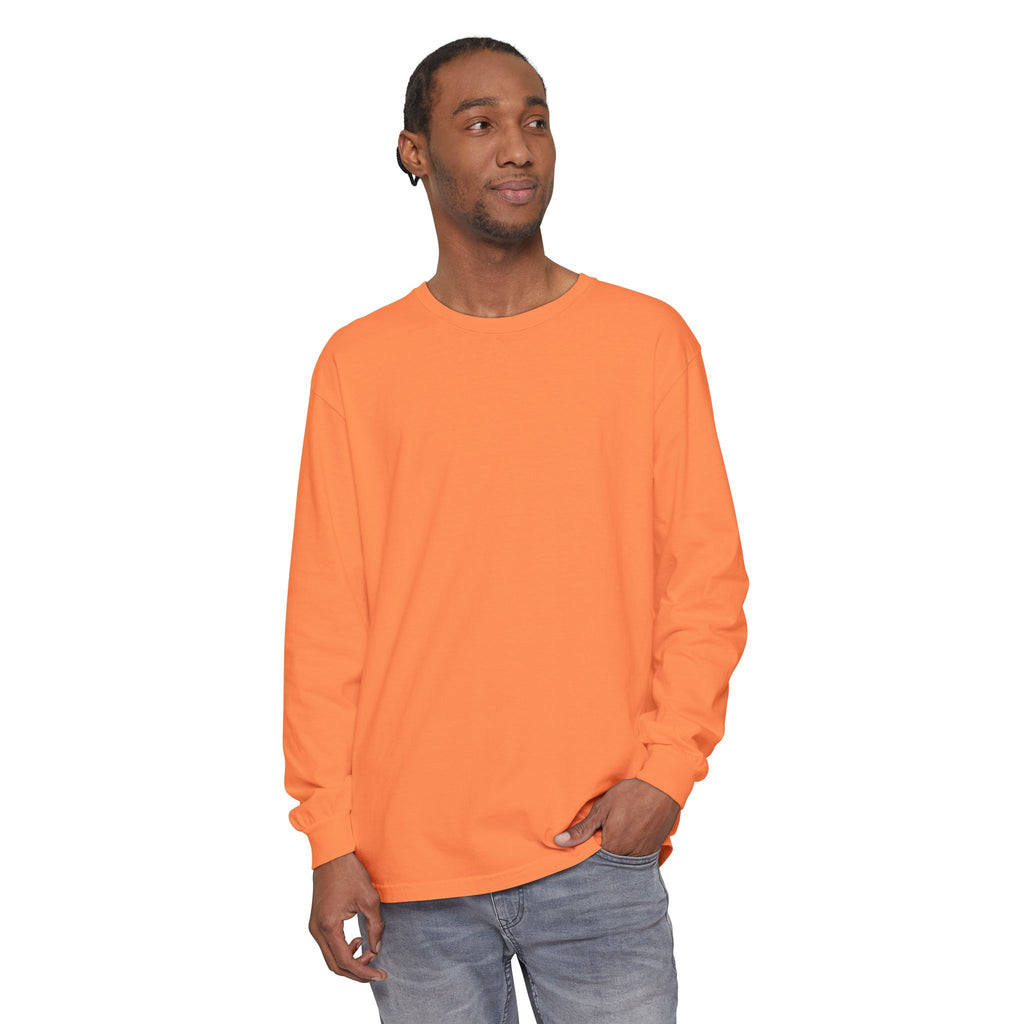 Long Sleeve T-Shirt — Classic White Garment-Dyed Tee