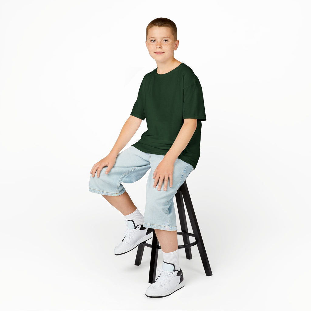 Kids T-Shirt — Plain White Heavy Cotton Tee for Boys & Girls