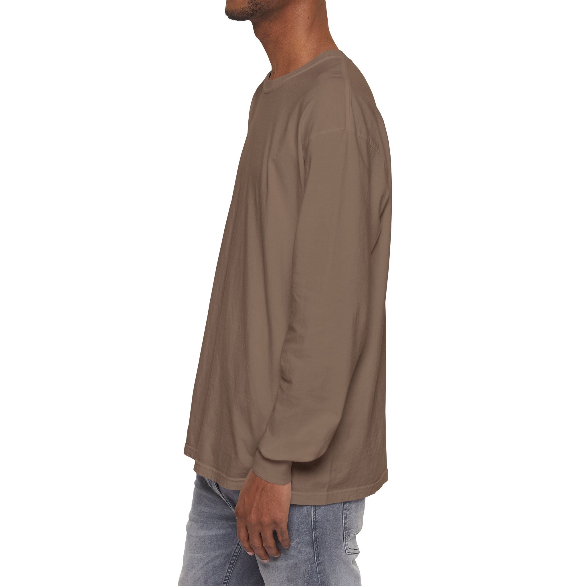 Long Sleeve T-Shirt — Classic White Garment-Dyed Tee