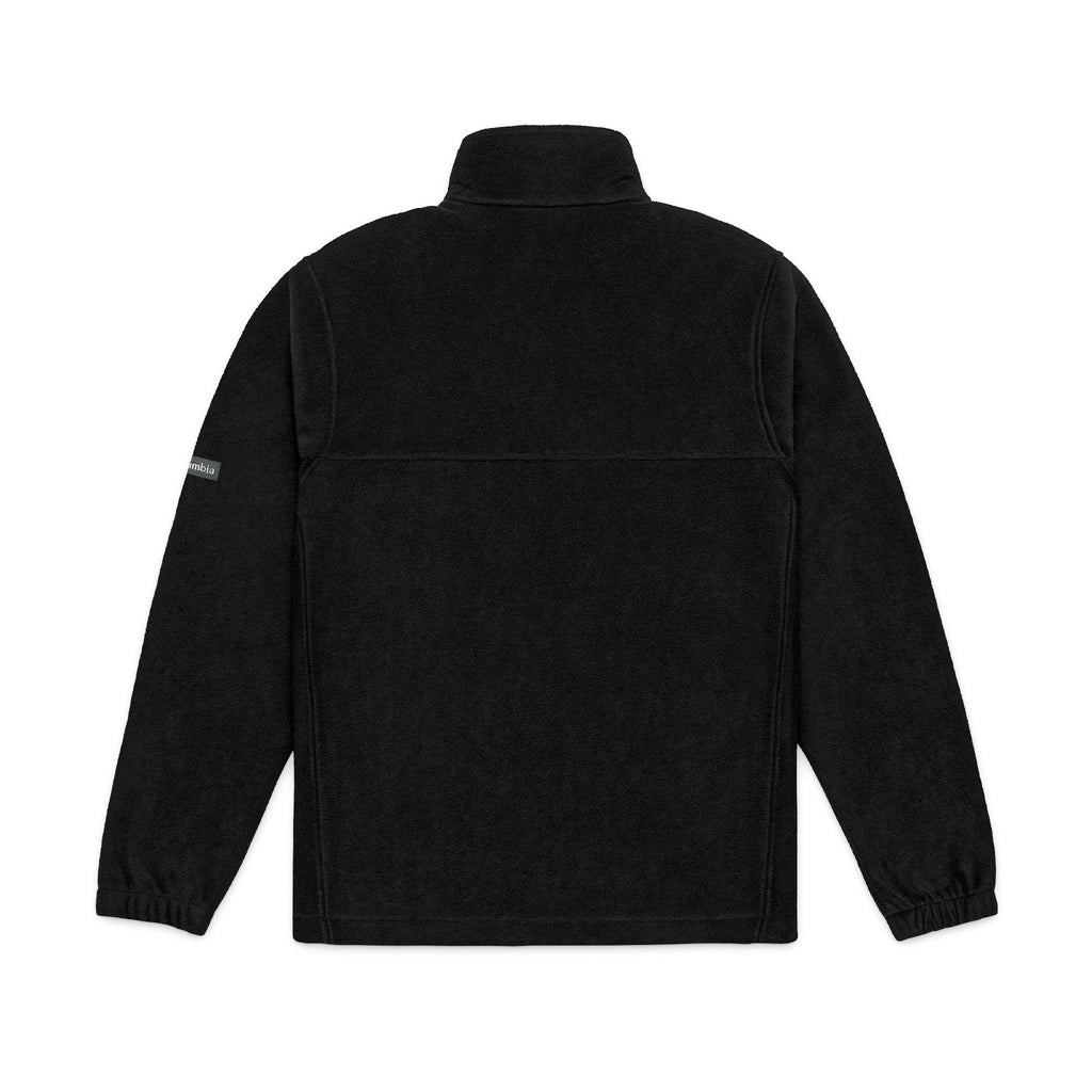 Embroidered Columbia Fleece Jacket - Classic Charcoal Zip-Up
