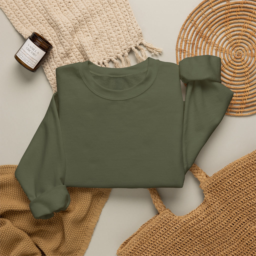 Crewneck Sweatshirt – Minimal White Classic Crewneck