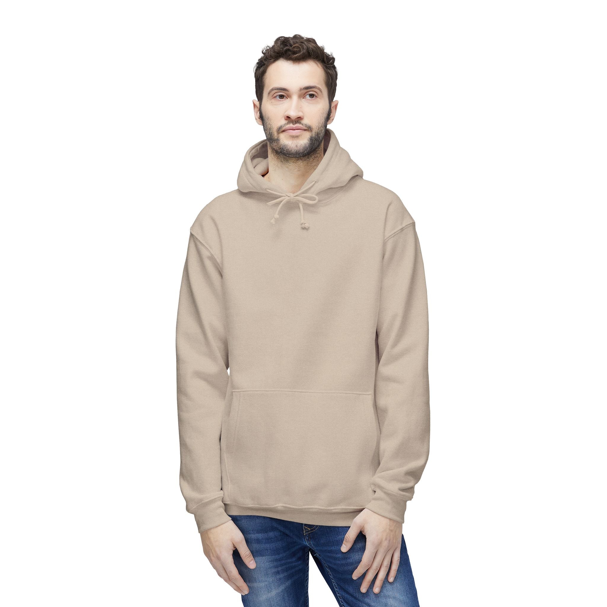 Classic White Hoodie — Made in USA Unisex Hooded Sweatshirt