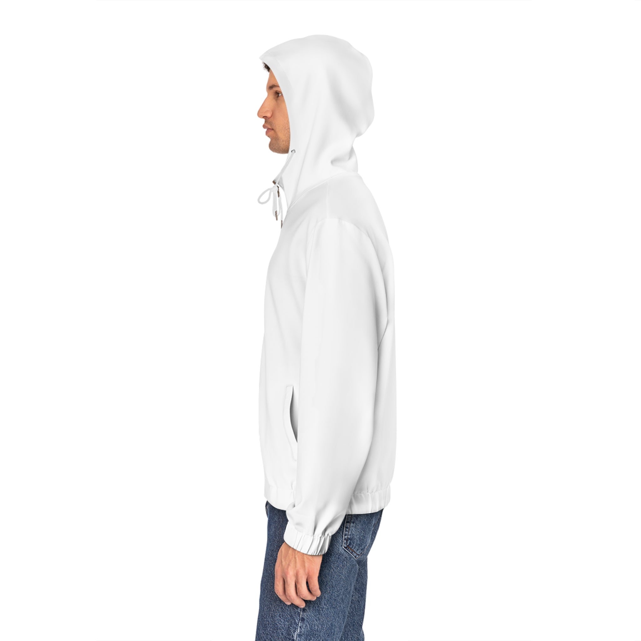 Men's Full-Zip Hoodie - Custom All-Over Print Blank Canvas