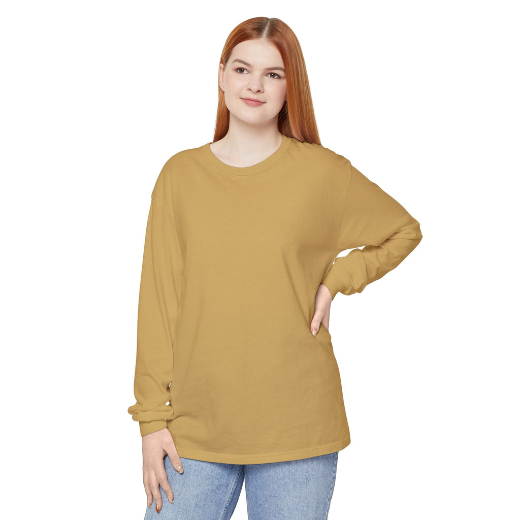 Long Sleeve T-Shirt — Classic White Garment-Dyed Tee