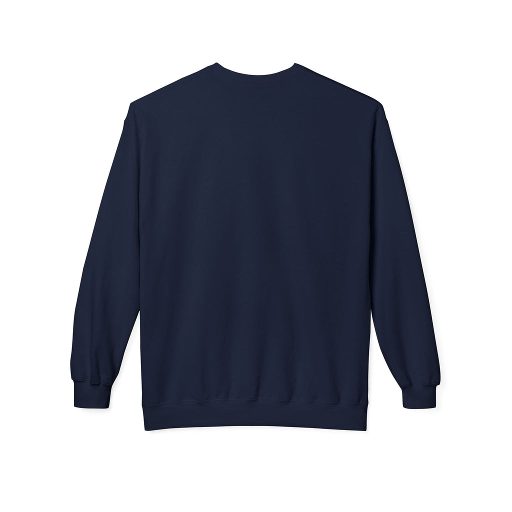 Classic White Crewneck Sweatshirt — Unisex Midweight Fleece