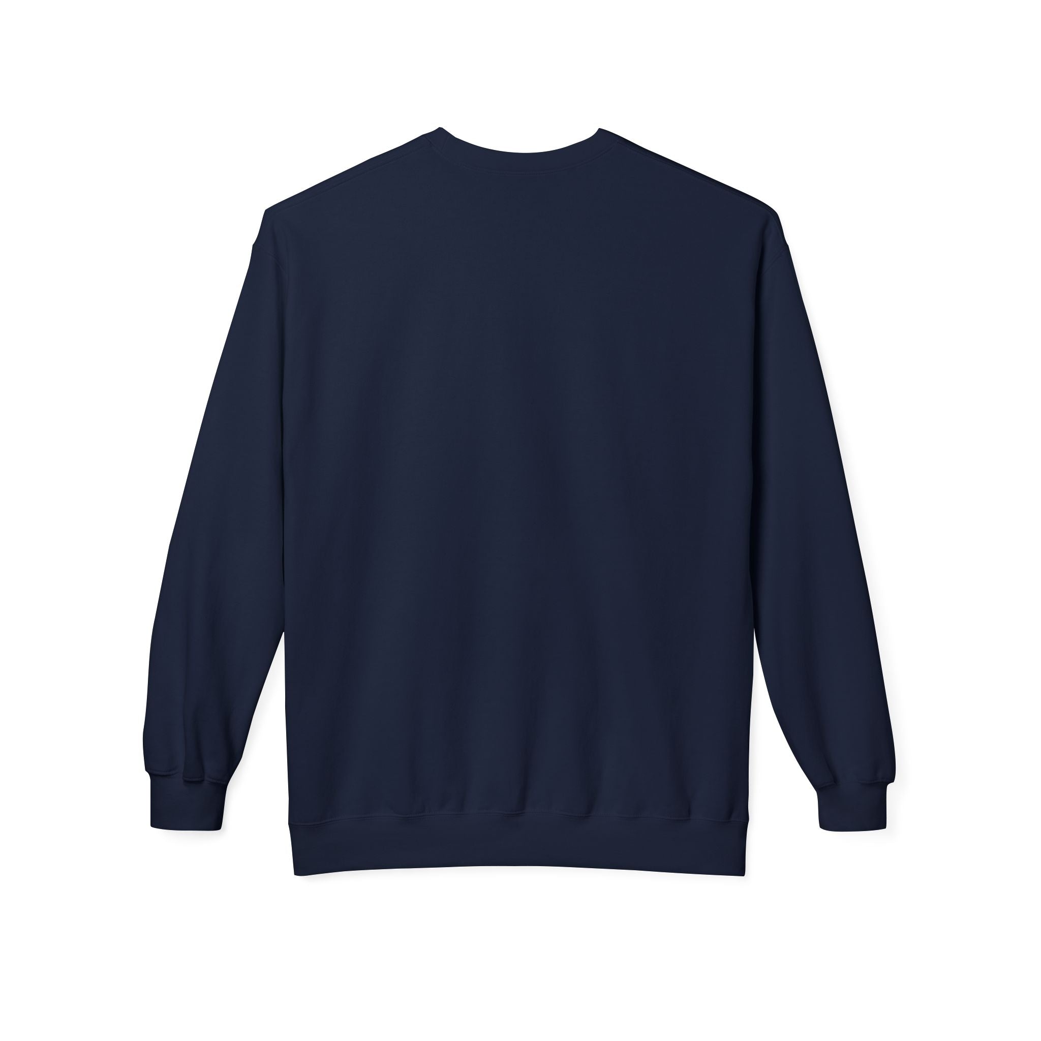 Classic White Crewneck Sweatshirt — Unisex Midweight Fleece