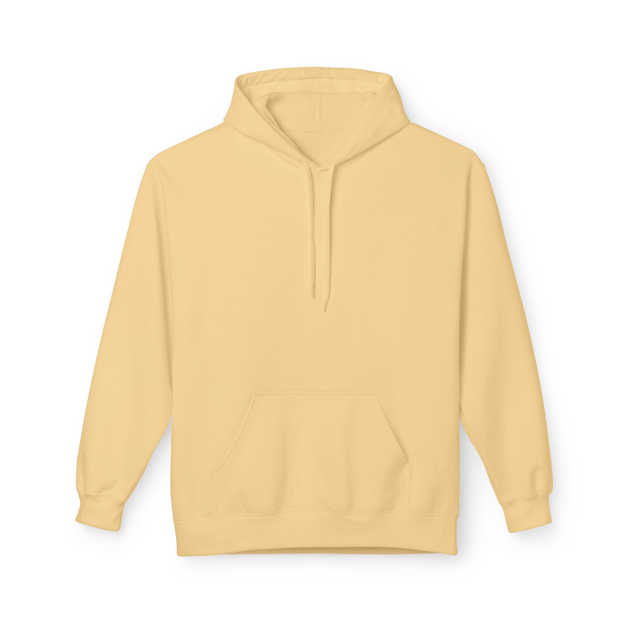 Classic White Fleece Hoodie – Soft Midweight Pullover