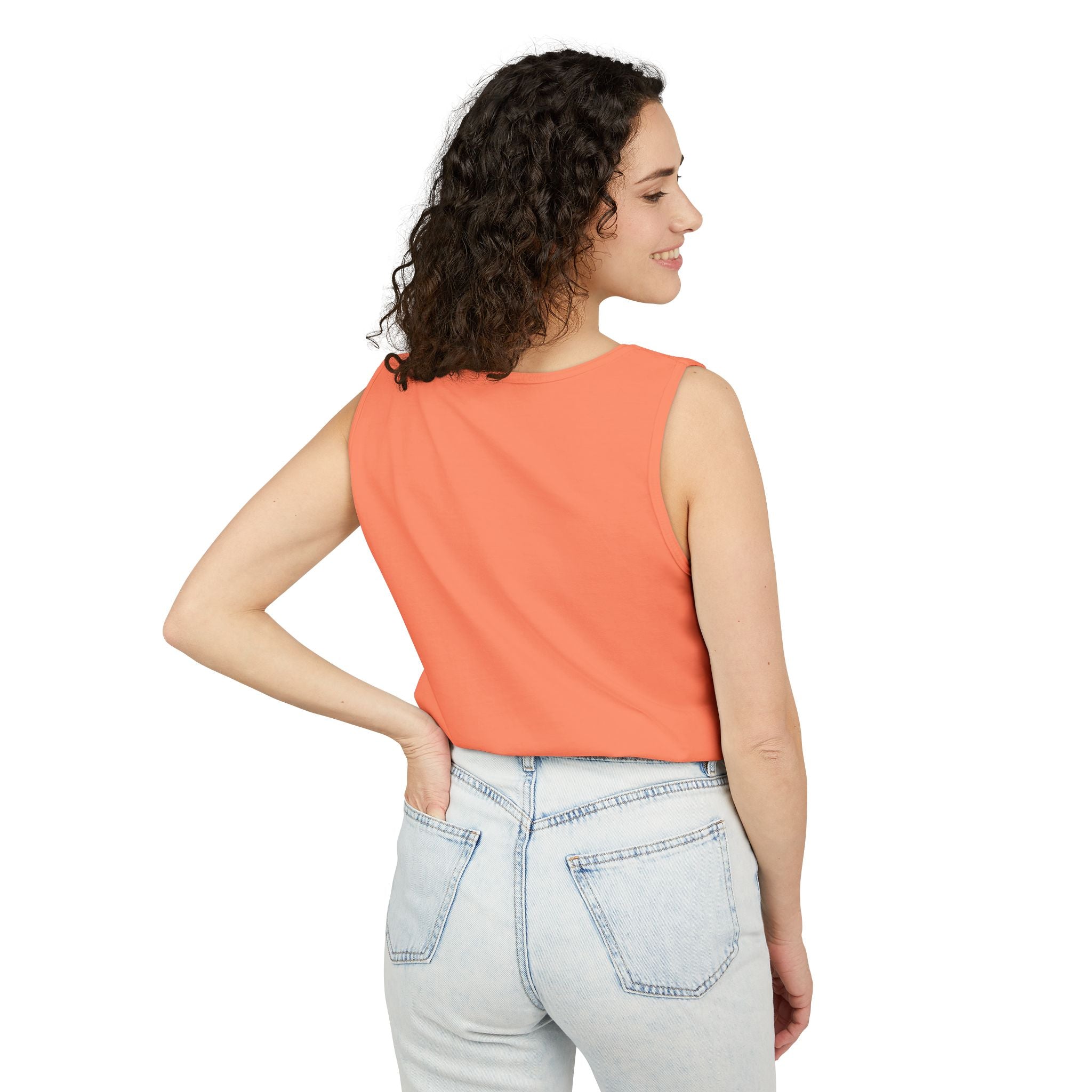 Classic White Tank Top — Everyday Garment-Dyed Casual Tank