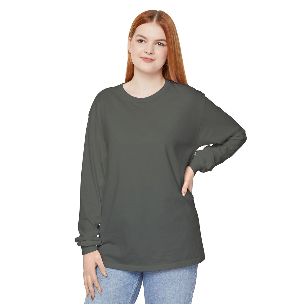 Long Sleeve T-Shirt — Classic White Garment-Dyed Tee