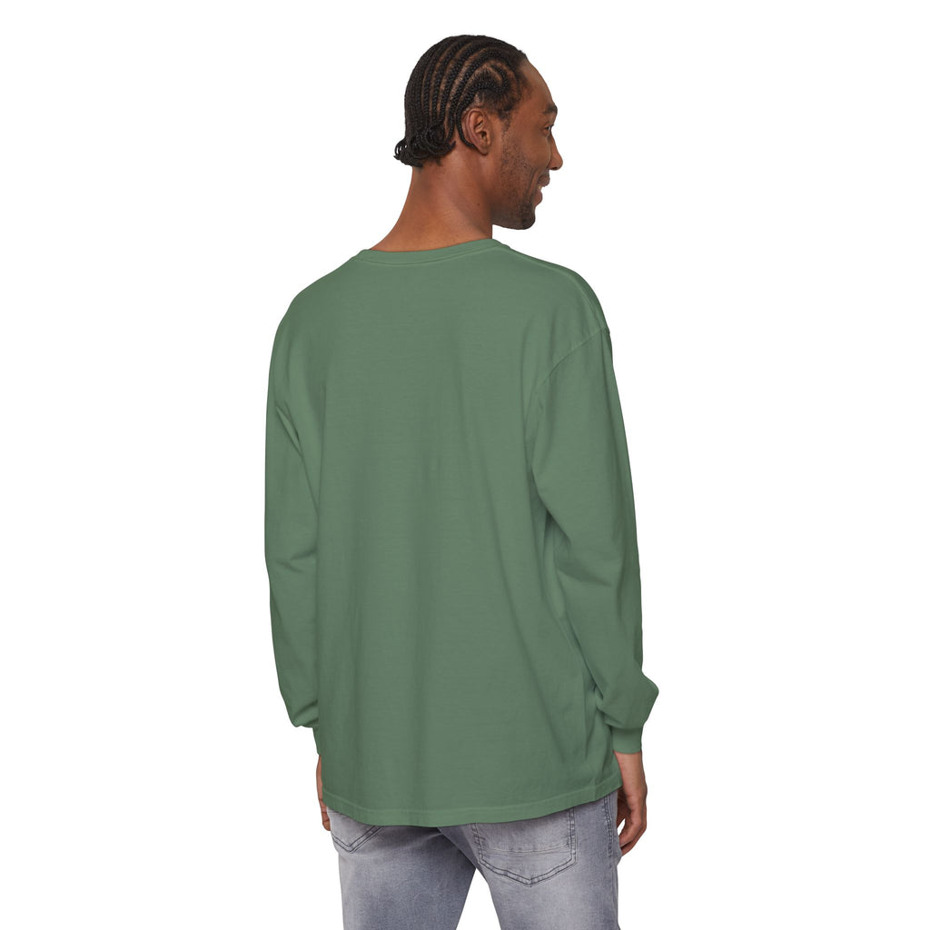 Long Sleeve T-Shirt — Classic White Garment-Dyed Tee