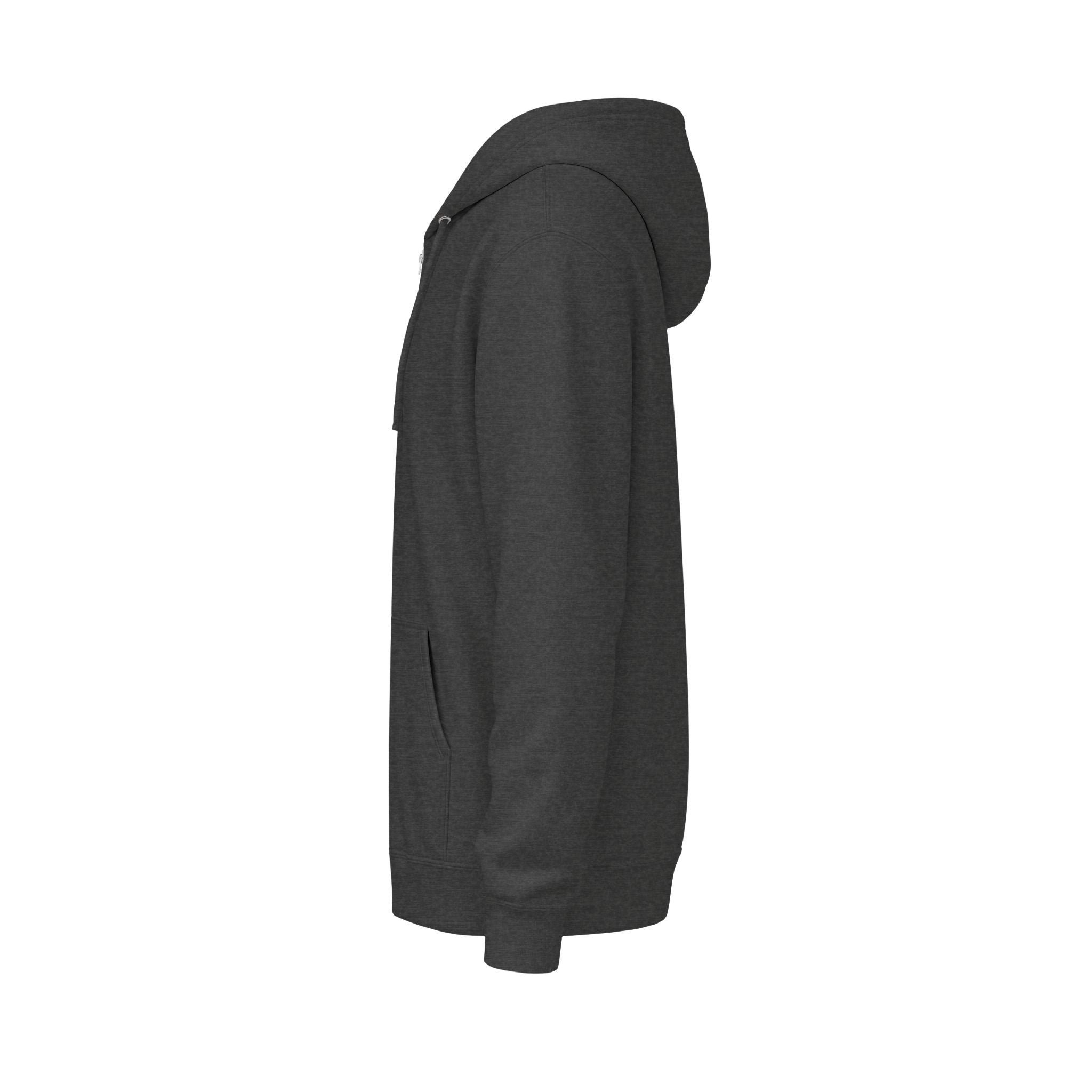 Forest Green Zip Hoodie – Classic Fleece Full‑Zip Hooded Jacket